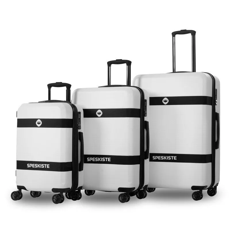 Expandable ABS PC Lightweight 3 Piece Luggage Sets with TSA Lock