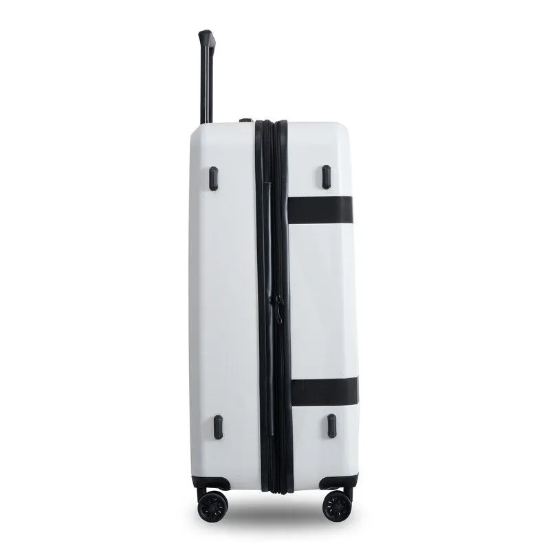 Expandable ABS PC Lightweight 3 Piece Luggage Sets with TSA Lock