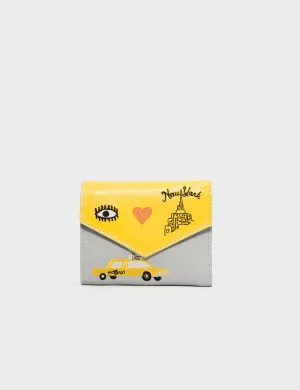 Fiona Moonwalk Leather Wallet - Eye Love New York Design