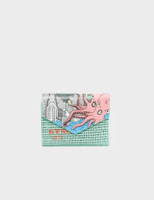 Fiona Oceanic Green Leather Wallet - Hairy Harold Design