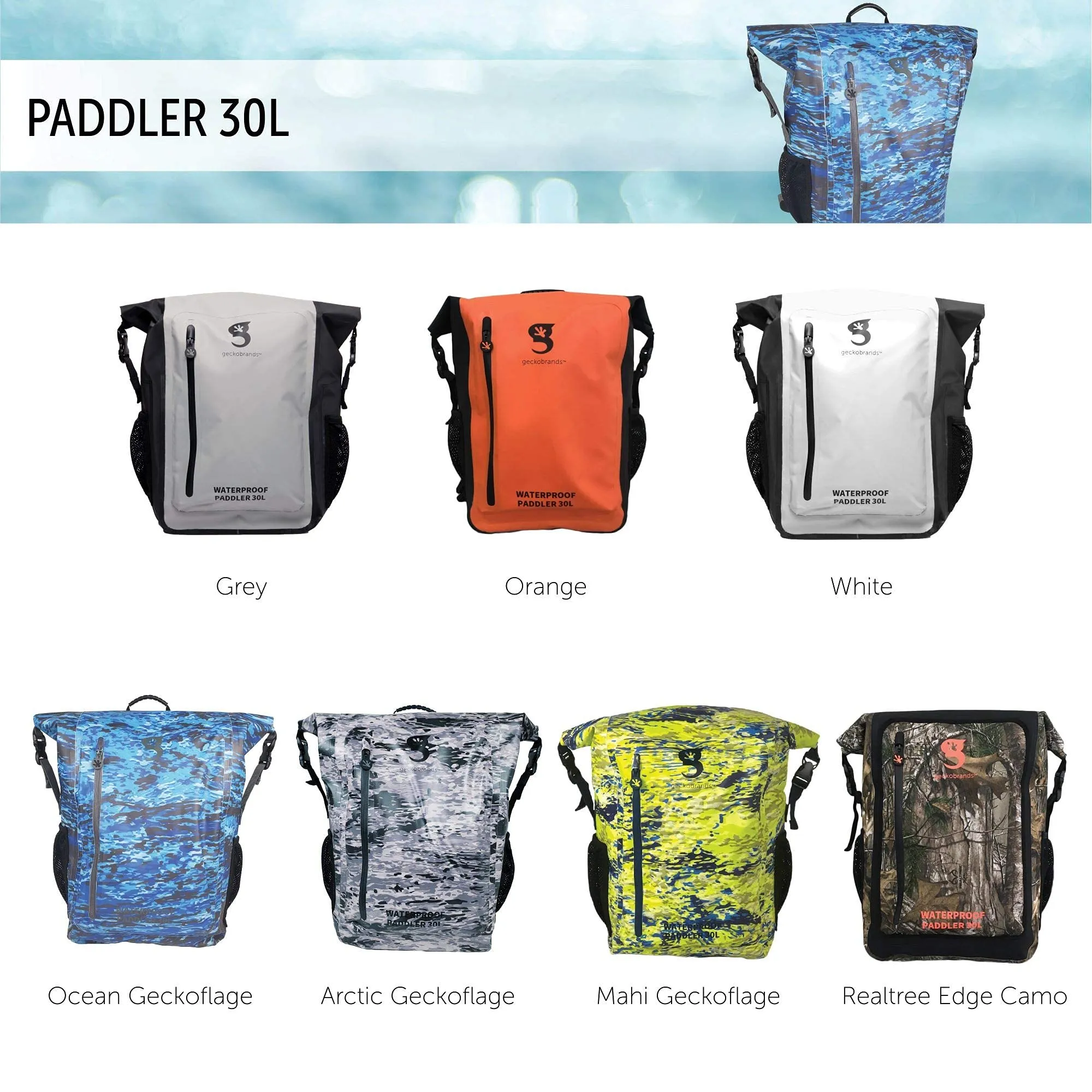 Geckobrands Paddler Waterproof Backpack