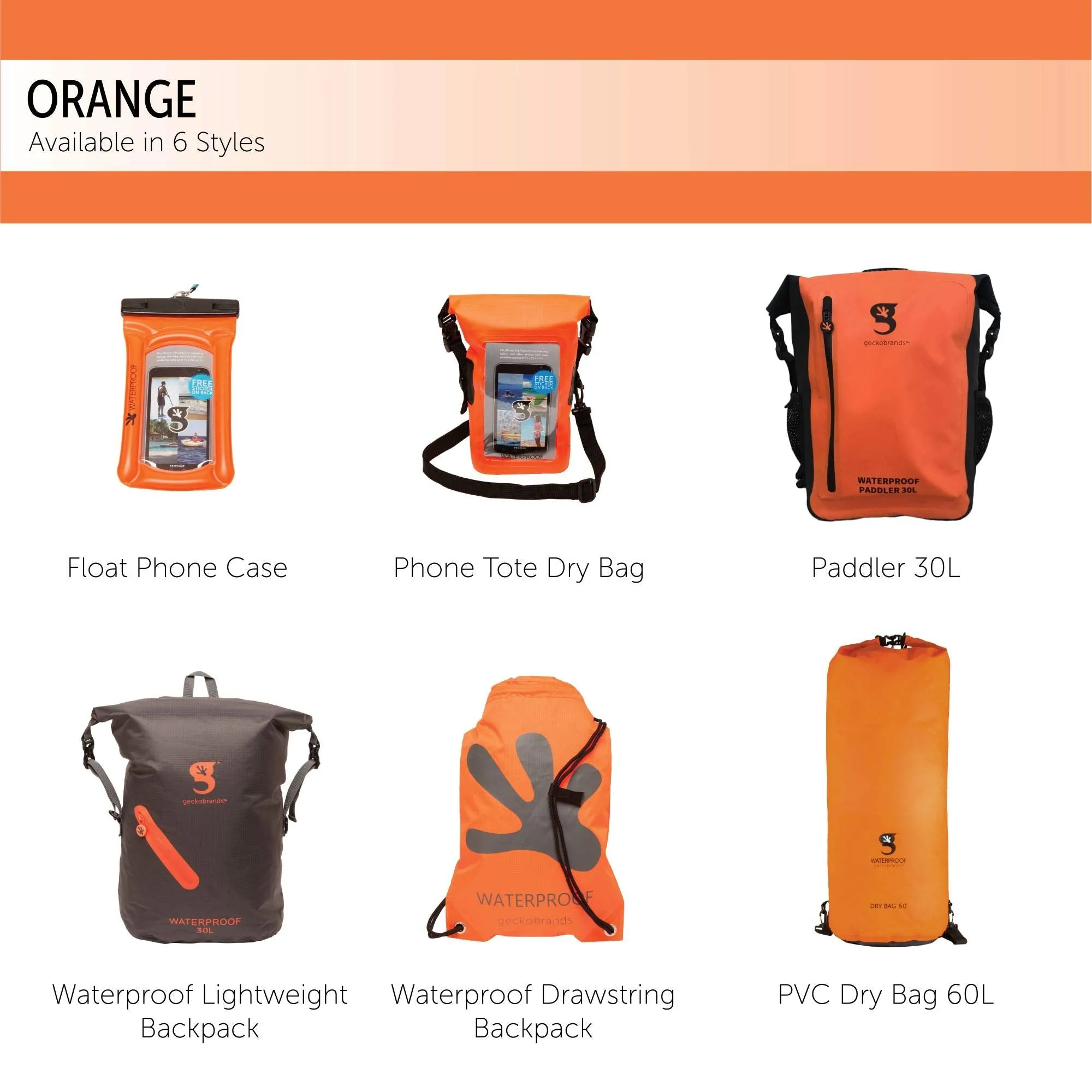 Geckobrands Paddler Waterproof Backpack
