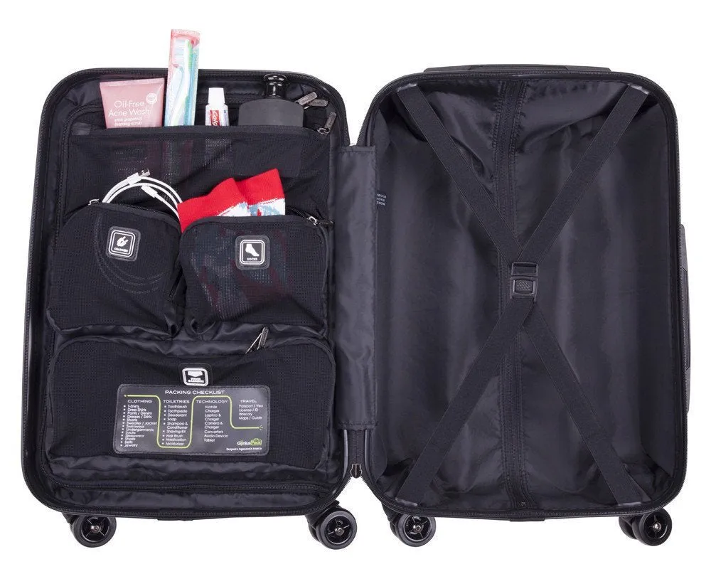 Genius Pack Original 3 Piece Set (20"/24"/28") 4-Wheel Luggage Sets