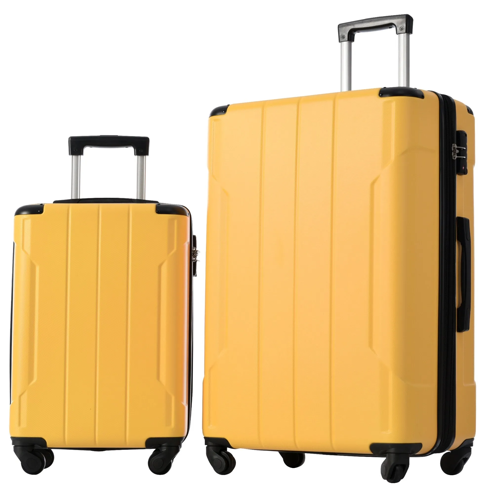 Hardshell Luggage Sets 3 Pcs Spinner Suitcase with TSA Lock Lightweight 20''24''28''