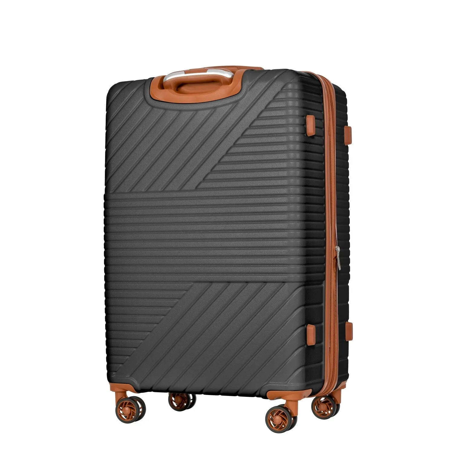 Hardshell Luggage Sets with Adjusted Handle and Spinner Wheels, 3 Pcs Lightweight Suitcase with Combination Lock (20''24''28'')