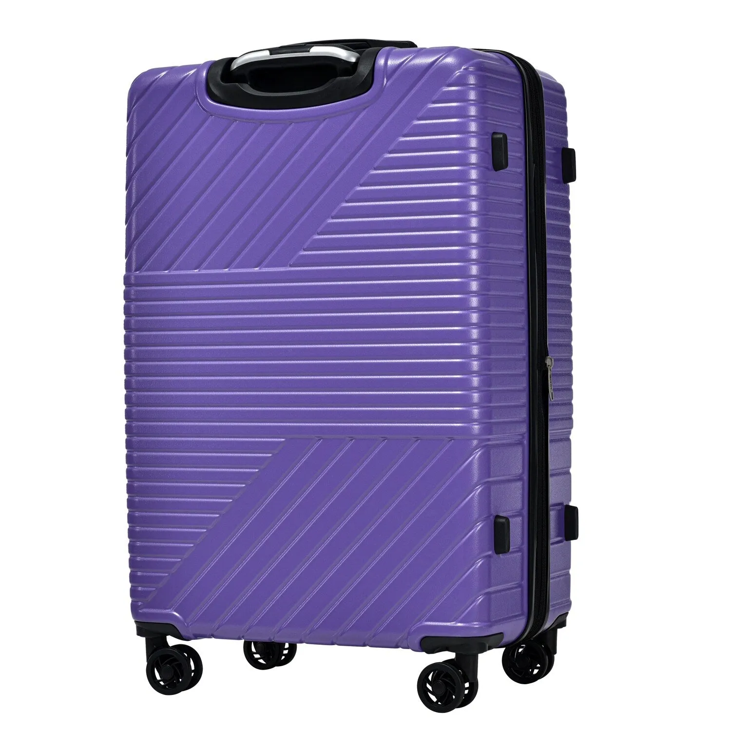 Hardshell Luggage Sets with Adjusted Handle and Spinner Wheels, 3 Pcs Lightweight Suitcase with Combination Lock (20''24''28'')