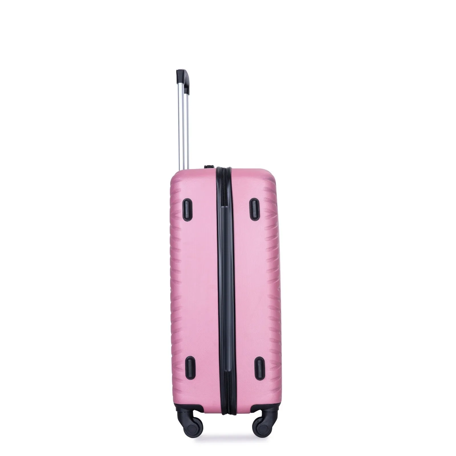 Hardsided 4-piece Luggage with Rotating Wheels and TSA Lock, ABS Lightweight Suitcase with Adjustable Pull Rod (16/20/24/28)