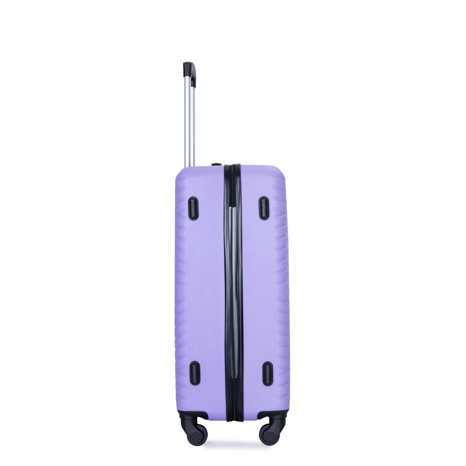 Hardsided 4-piece Luggage with Rotating Wheels and TSA Lock, ABS Lightweight Suitcase with Adjustable Pull Rod (16/20/24/28)
