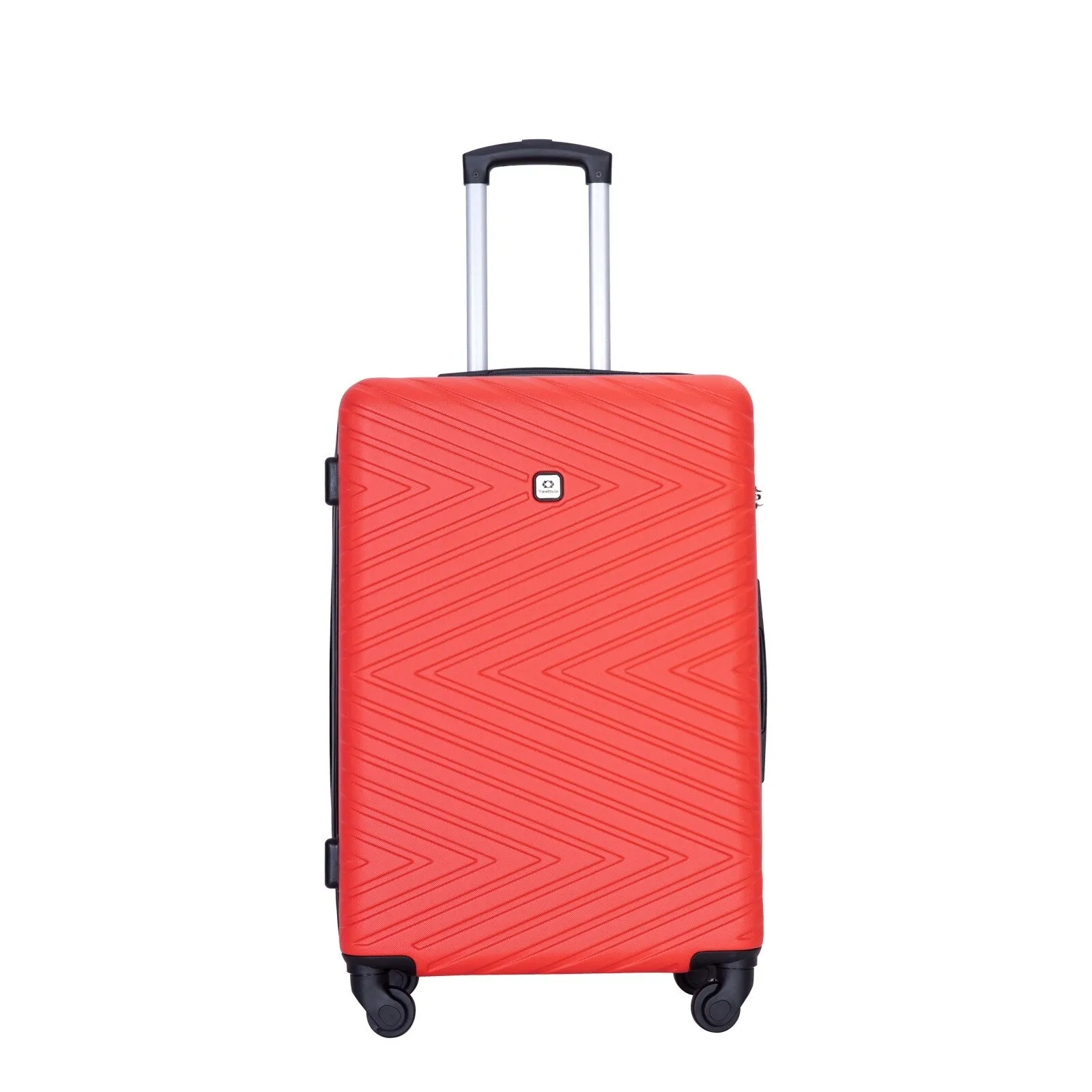 Hardsided 4-piece Luggage with Rotating Wheels and TSA Lock, ABS Lightweight Suitcase with Adjustable Pull Rod (16/20/24/28)