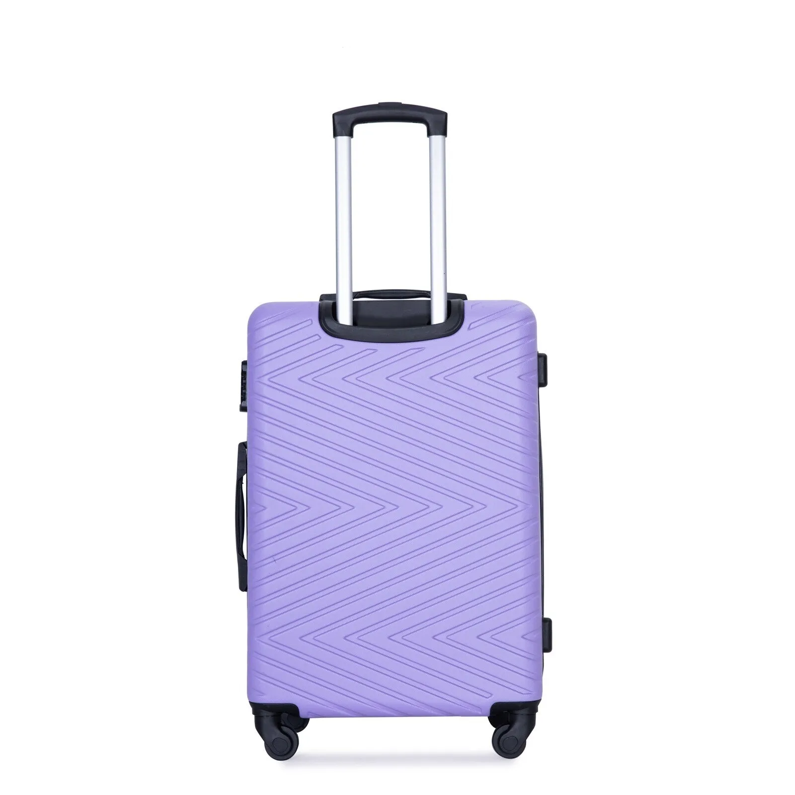 Hardsided 4-piece Luggage with Rotating Wheels and TSA Lock, ABS Lightweight Suitcase with Adjustable Pull Rod (16/20/24/28)