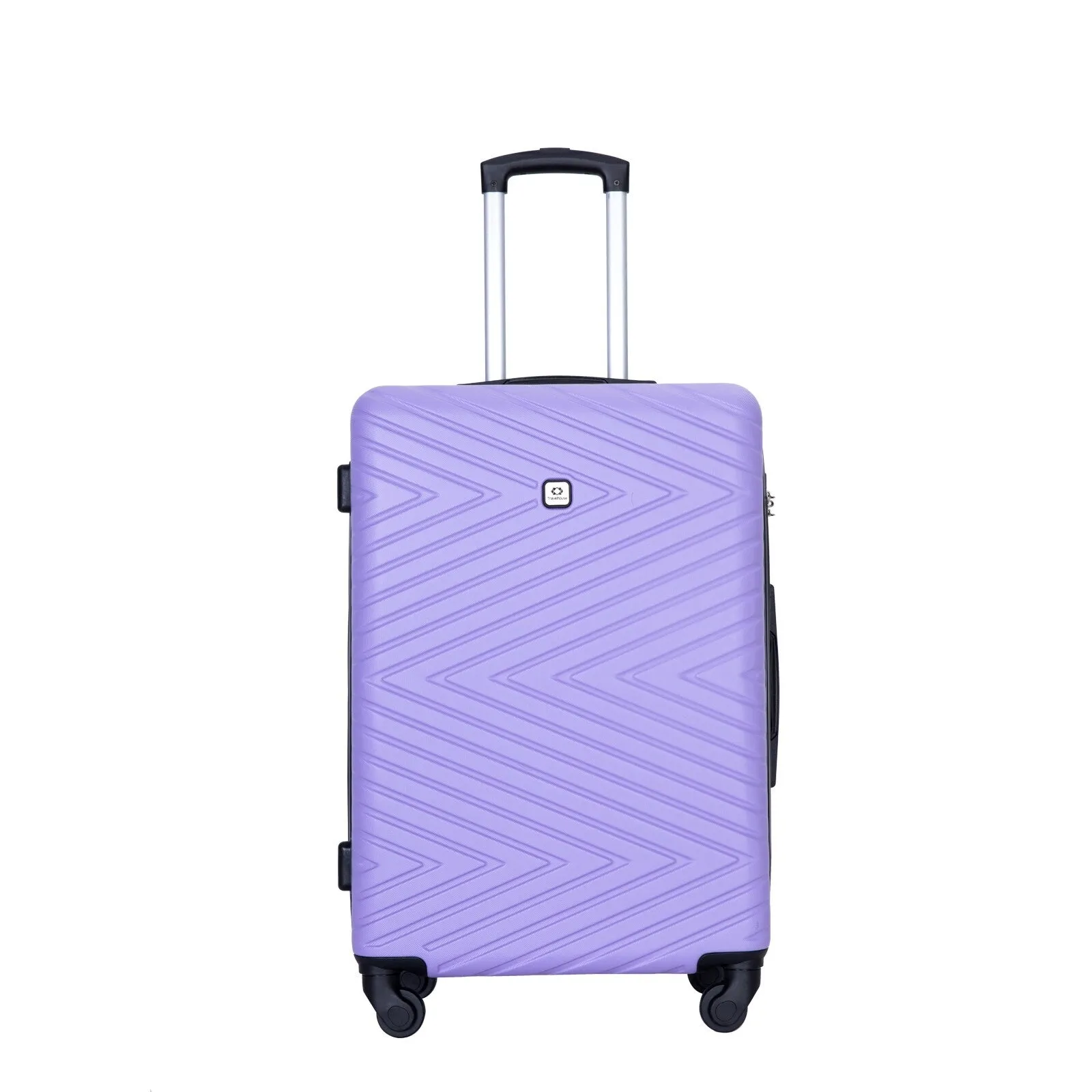 Hardsided 4-piece Luggage with Rotating Wheels and TSA Lock, ABS Lightweight Suitcase with Adjustable Pull Rod (16/20/24/28)