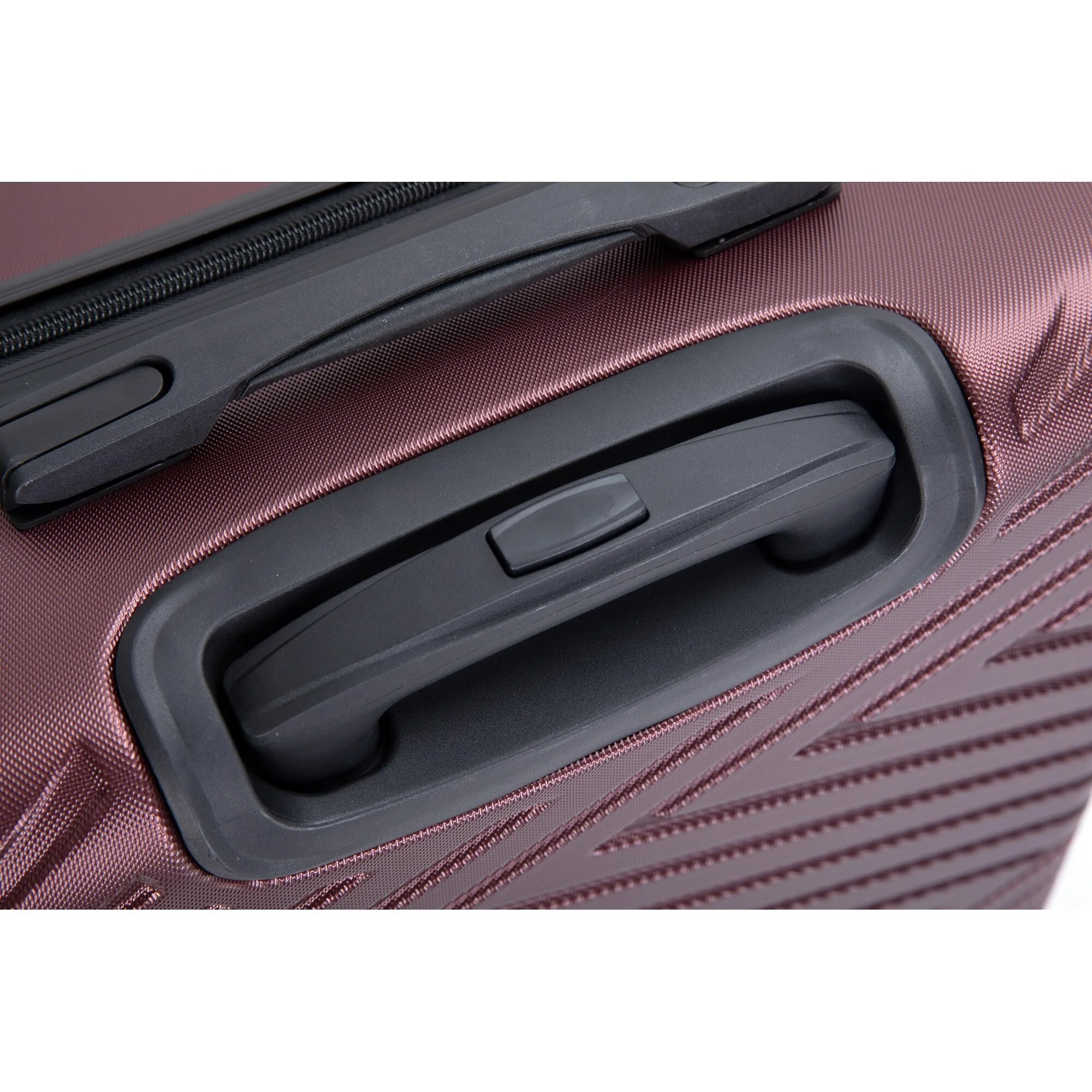 Hardsided 4-piece Luggage with Rotating Wheels and TSA Lock, ABS Lightweight Suitcase with Adjustable Pull Rod (16/20/24/28)