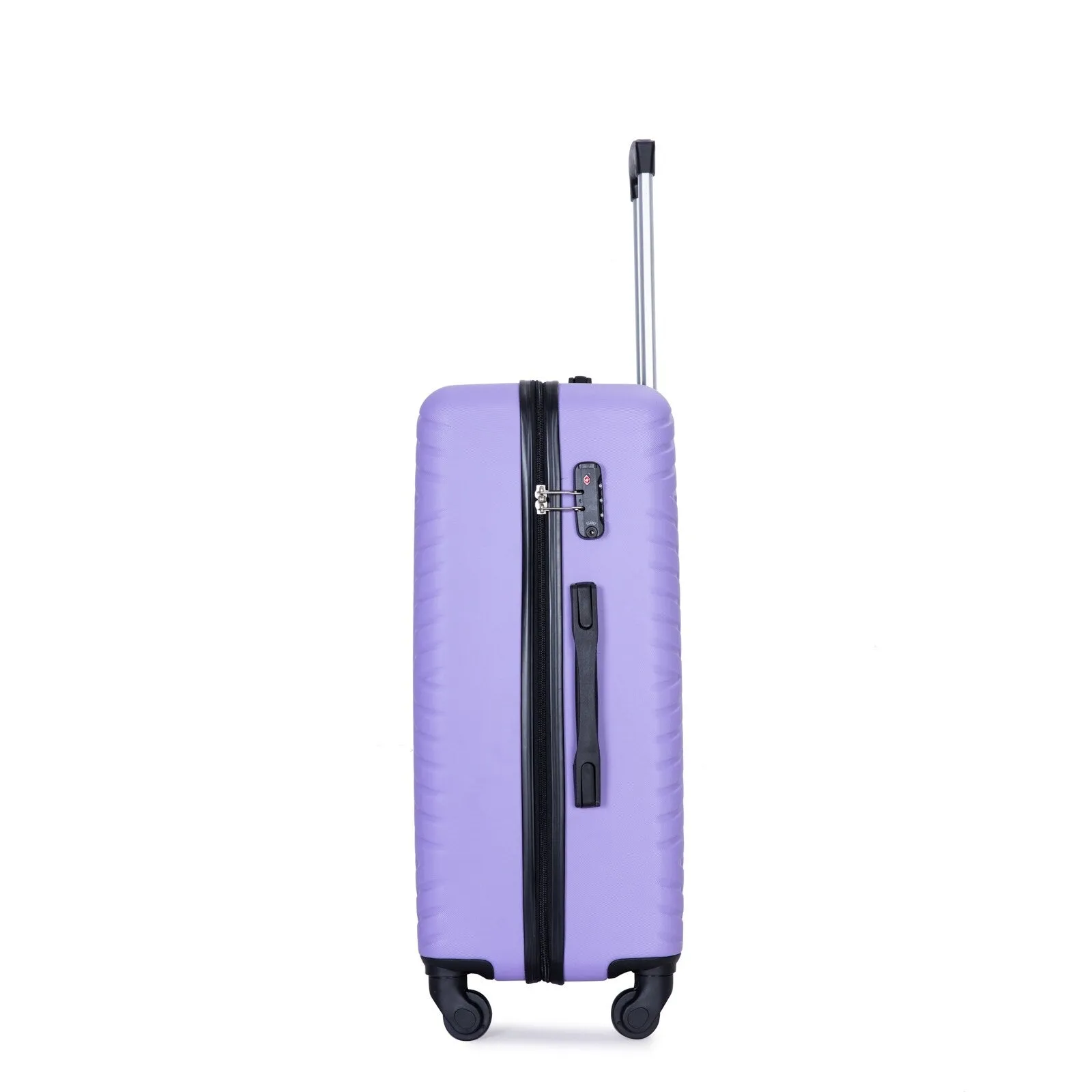 Hardsided 4-piece Luggage with Rotating Wheels and TSA Lock, ABS Lightweight Suitcase with Adjustable Pull Rod (16/20/24/28)
