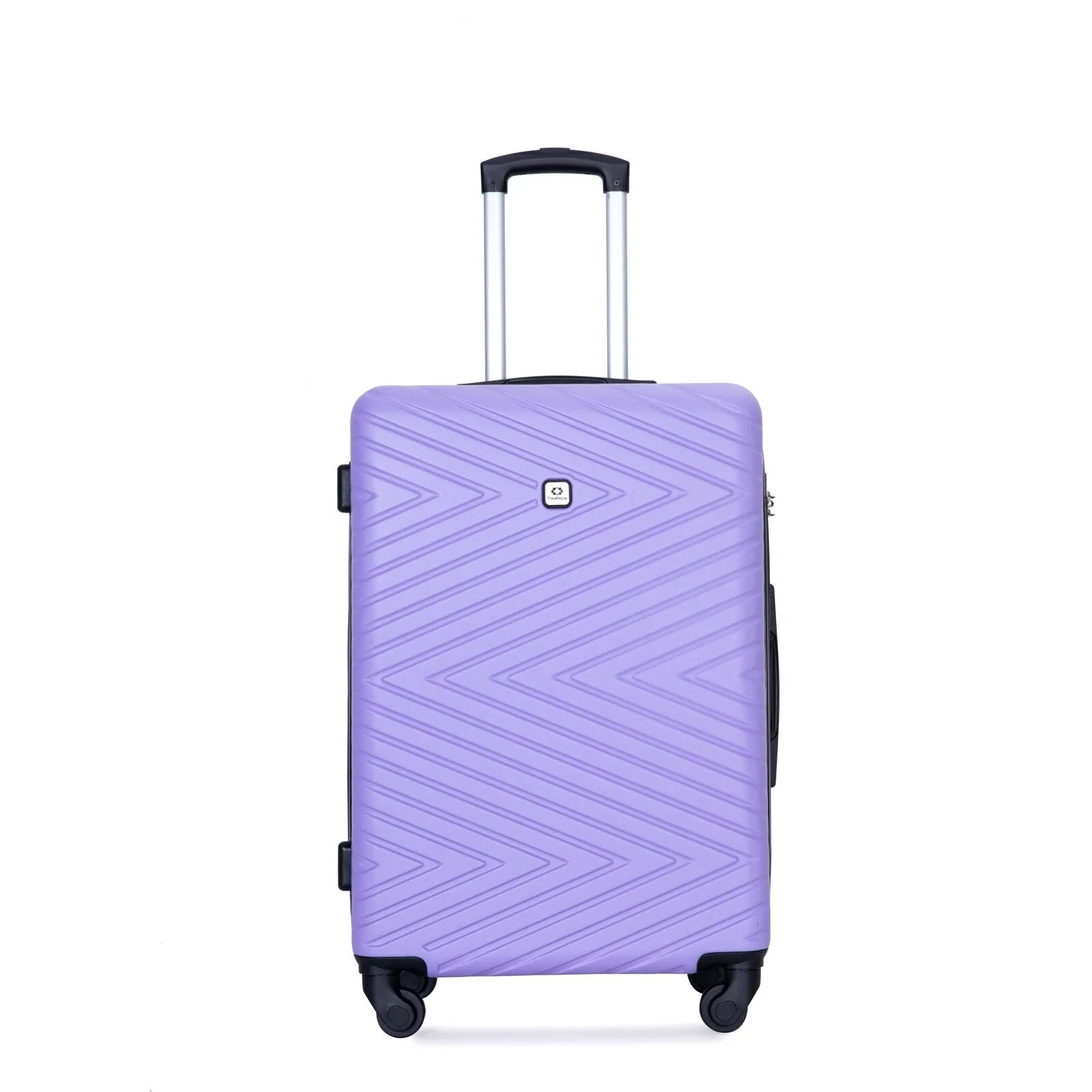 Hardsided 4-piece Luggage with Rotating Wheels and TSA Lock, ABS Lightweight Suitcase with Adjustable Pull Rod (16/20/24/28)