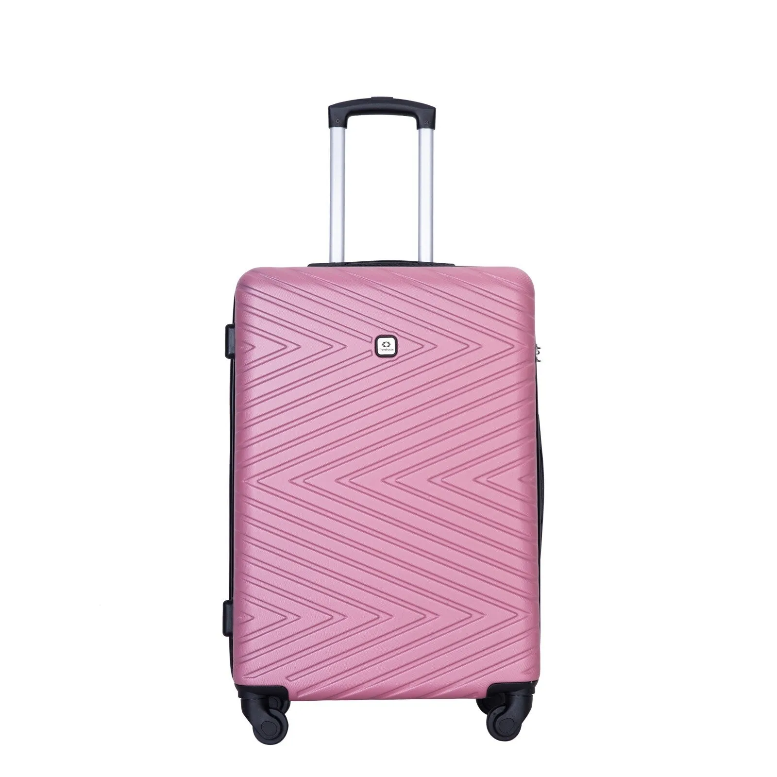 Hardsided 4-piece Luggage with Rotating Wheels and TSA Lock, ABS Lightweight Suitcase with Adjustable Pull Rod (16/20/24/28)