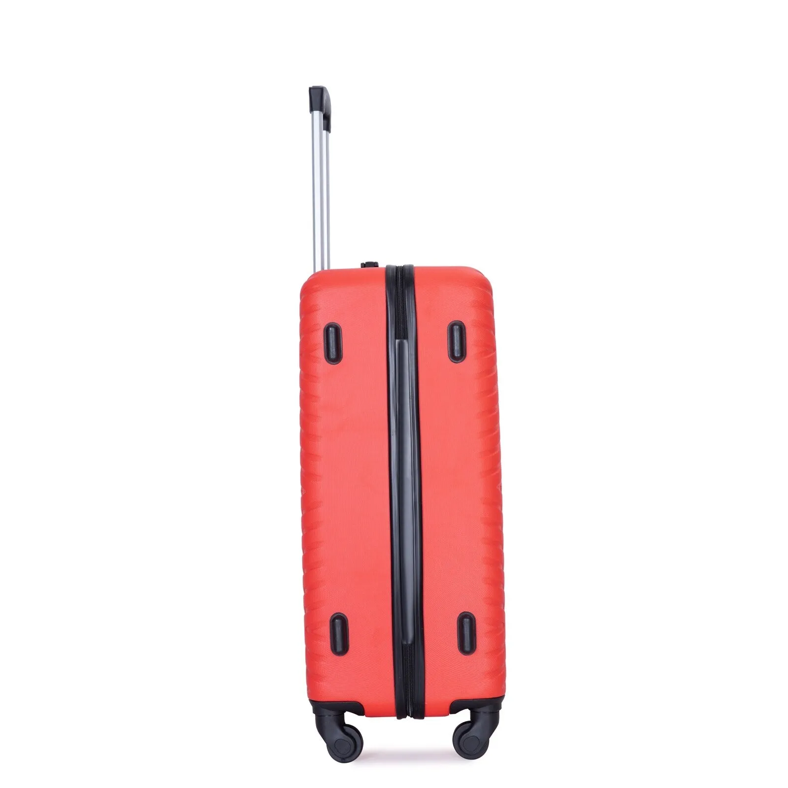 Hardsided 4-piece Luggage with Rotating Wheels and TSA Lock, ABS Lightweight Suitcase with Adjustable Pull Rod (16/20/24/28)