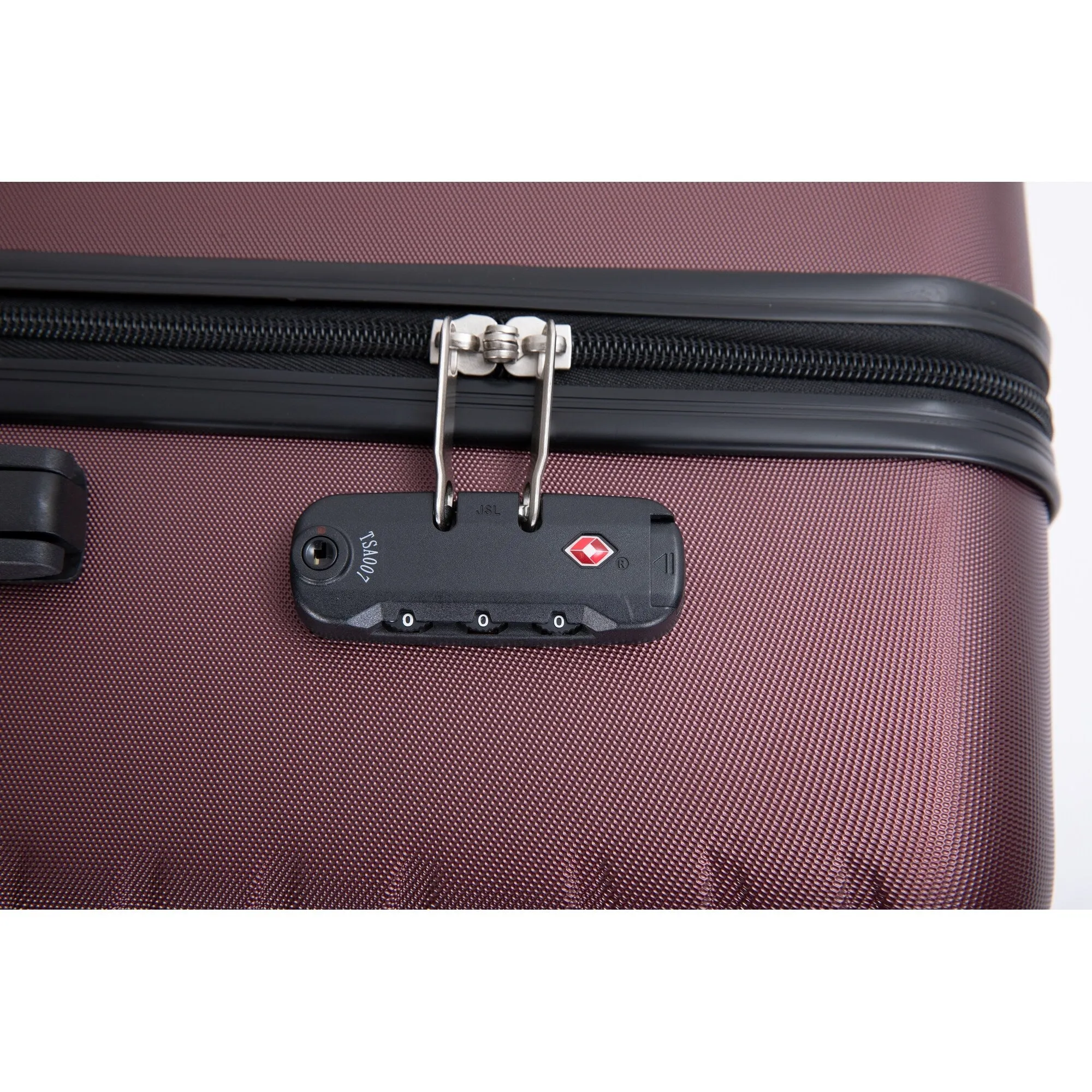 Hardsided 4-piece Luggage with Rotating Wheels and TSA Lock, ABS Lightweight Suitcase with Adjustable Pull Rod (16/20/24/28)