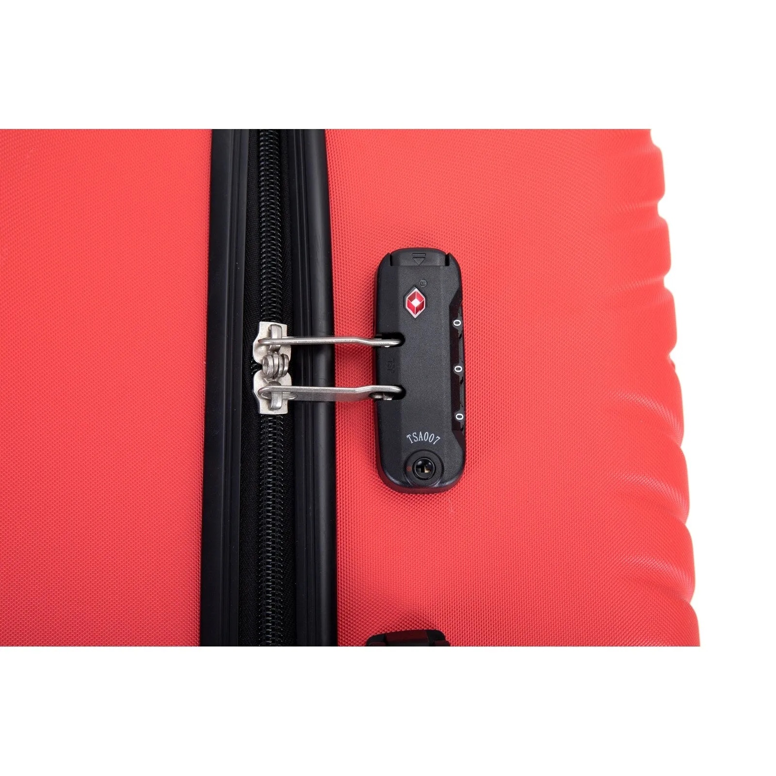 Hardsided 4-piece Luggage with Rotating Wheels and TSA Lock, ABS Lightweight Suitcase with Adjustable Pull Rod (16/20/24/28)