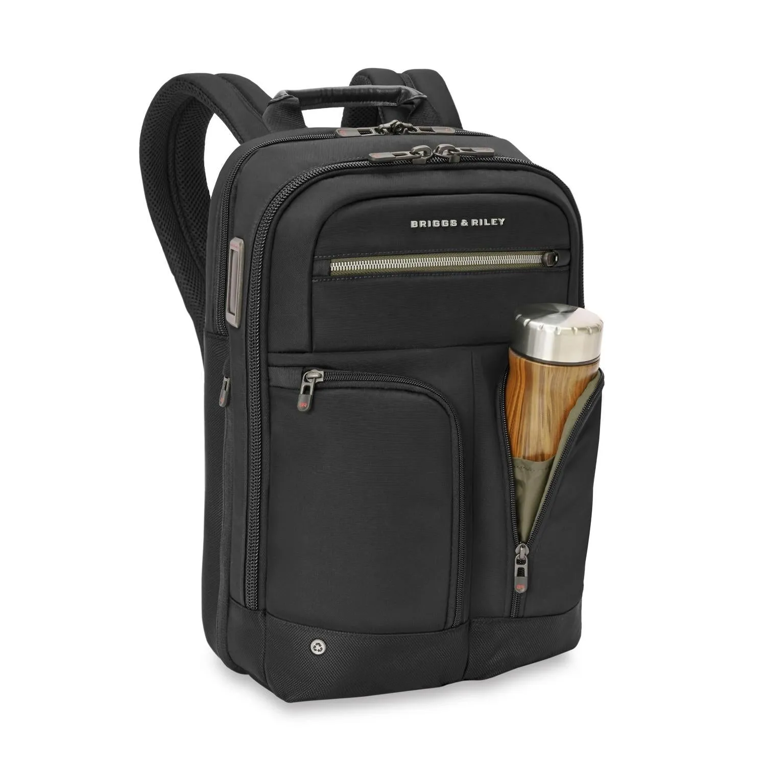 HTA Slim Expandable Backpack - Black