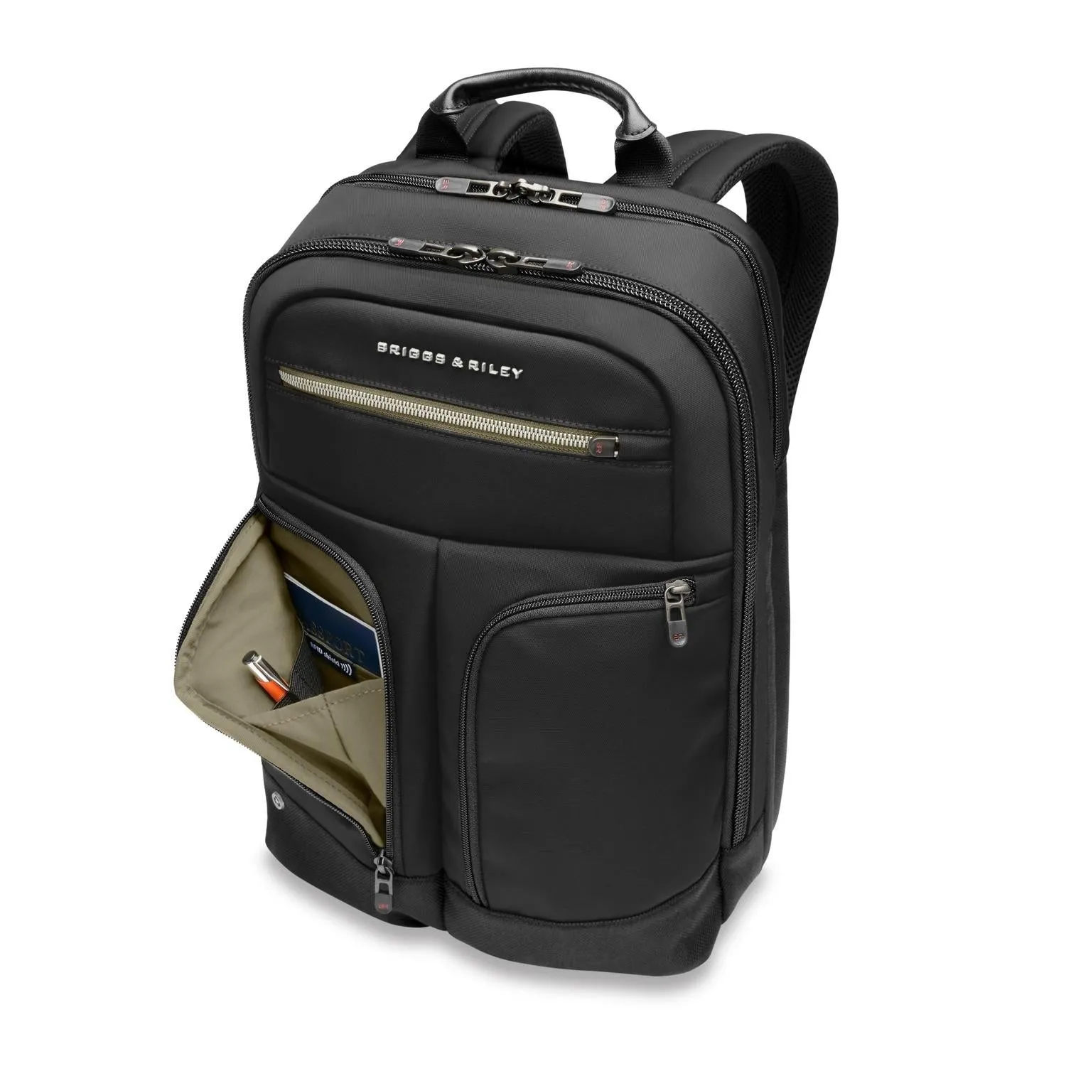 HTA Slim Expandable Backpack - Black