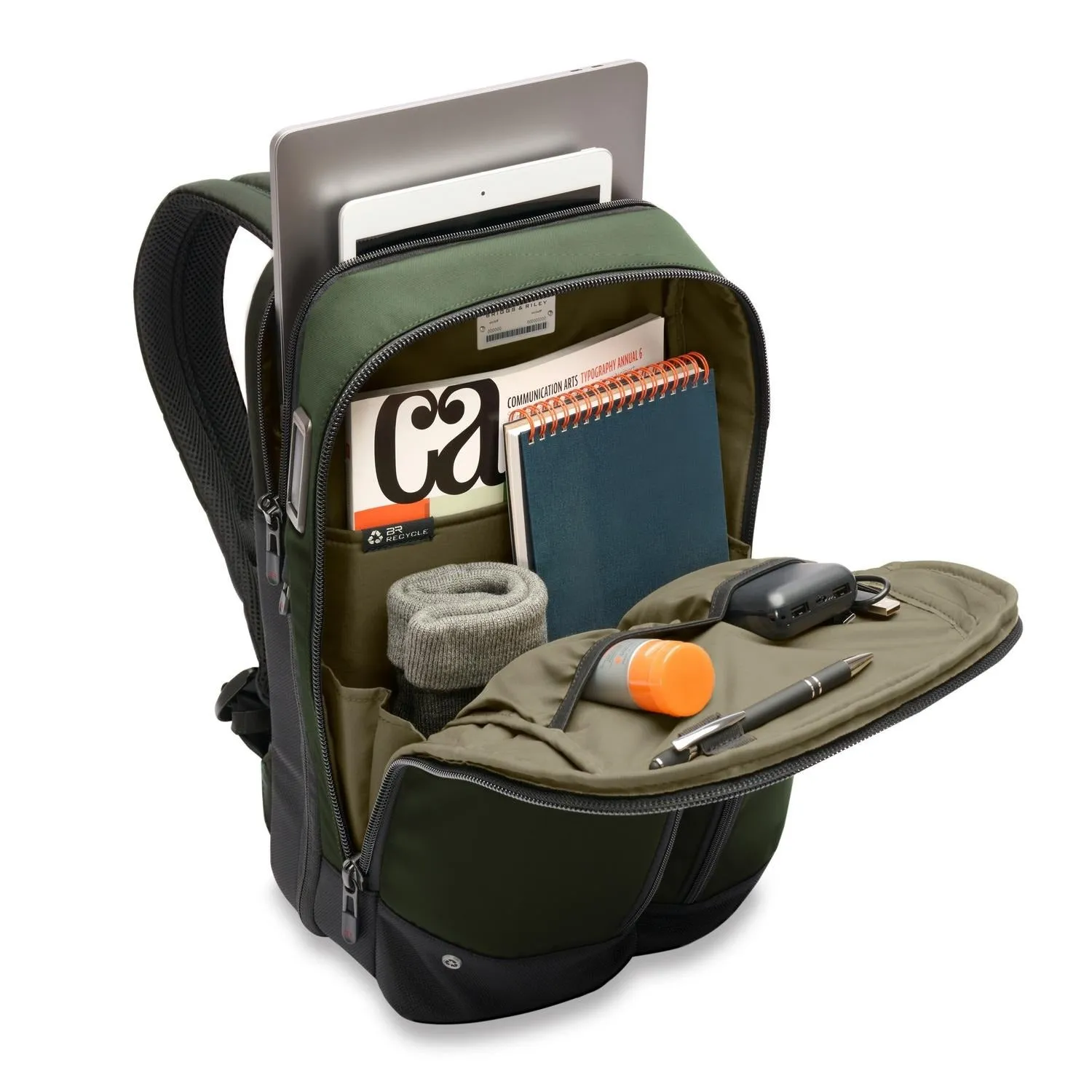 HTA Slim Expandable Backpack - Forest