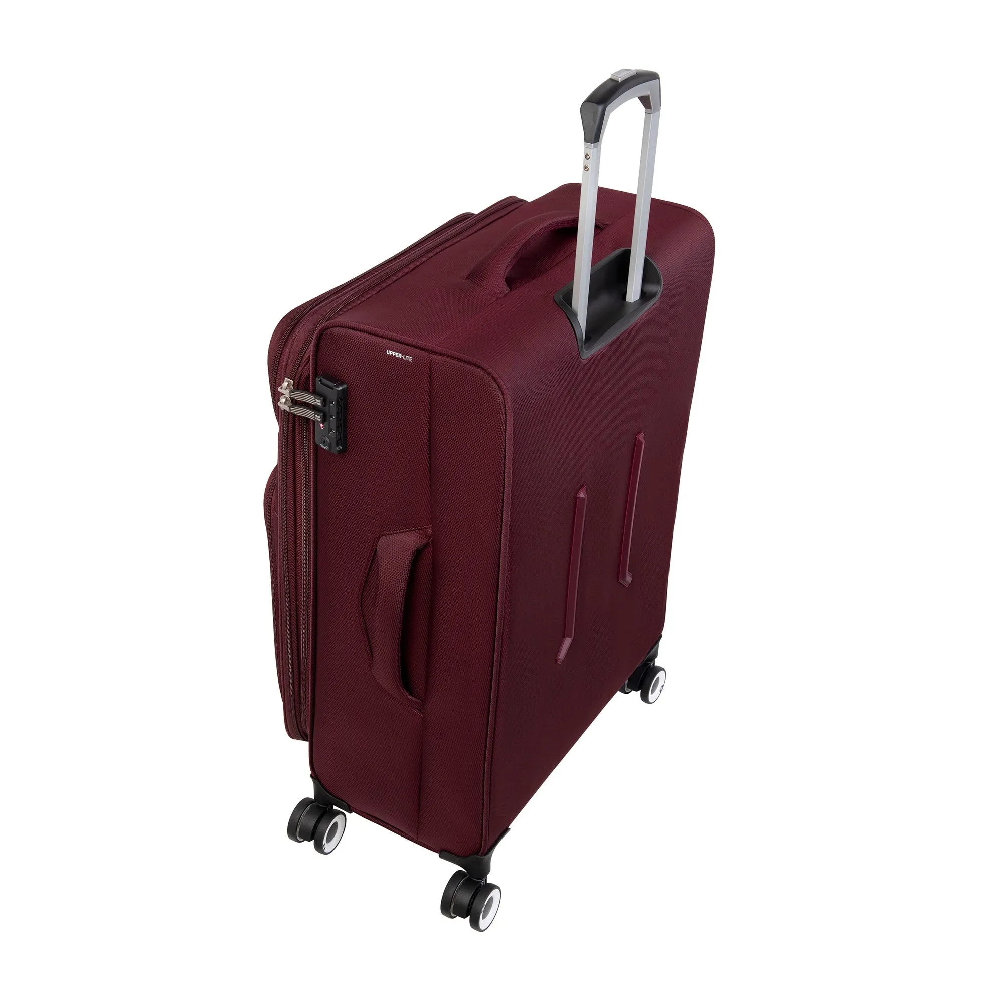 Intrepid 32" Softside Checked 8 Wheel Expandable Spinner (Dark Red)