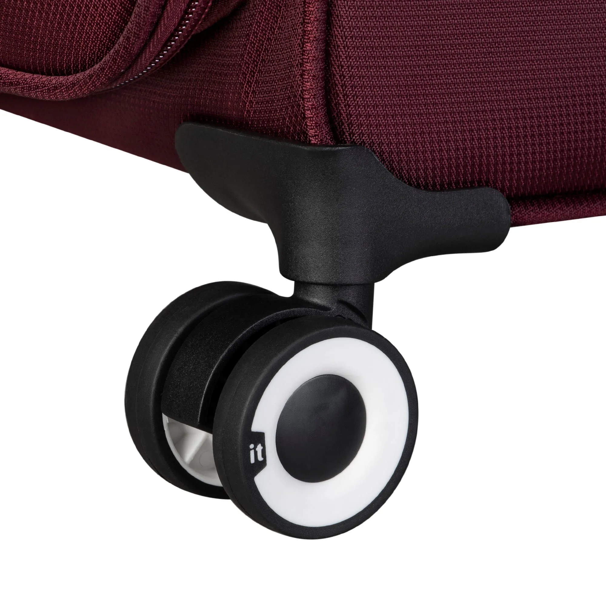 Intrepid 32" Softside Checked 8 Wheel Expandable Spinner (Dark Red)