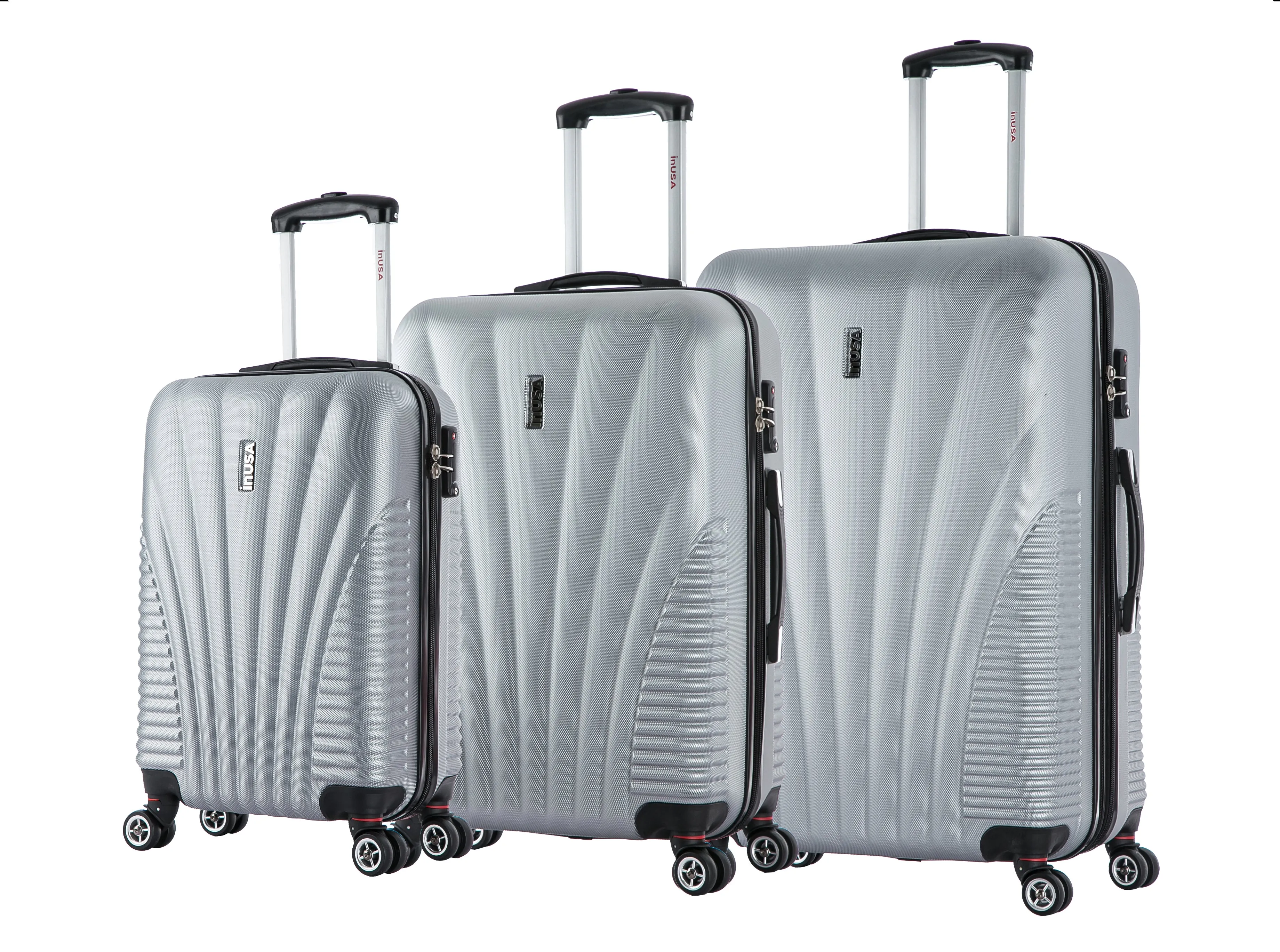 inUSA Chicago 3 Piece Set (20"/24"/28") 4-Wheel Luggage Sets