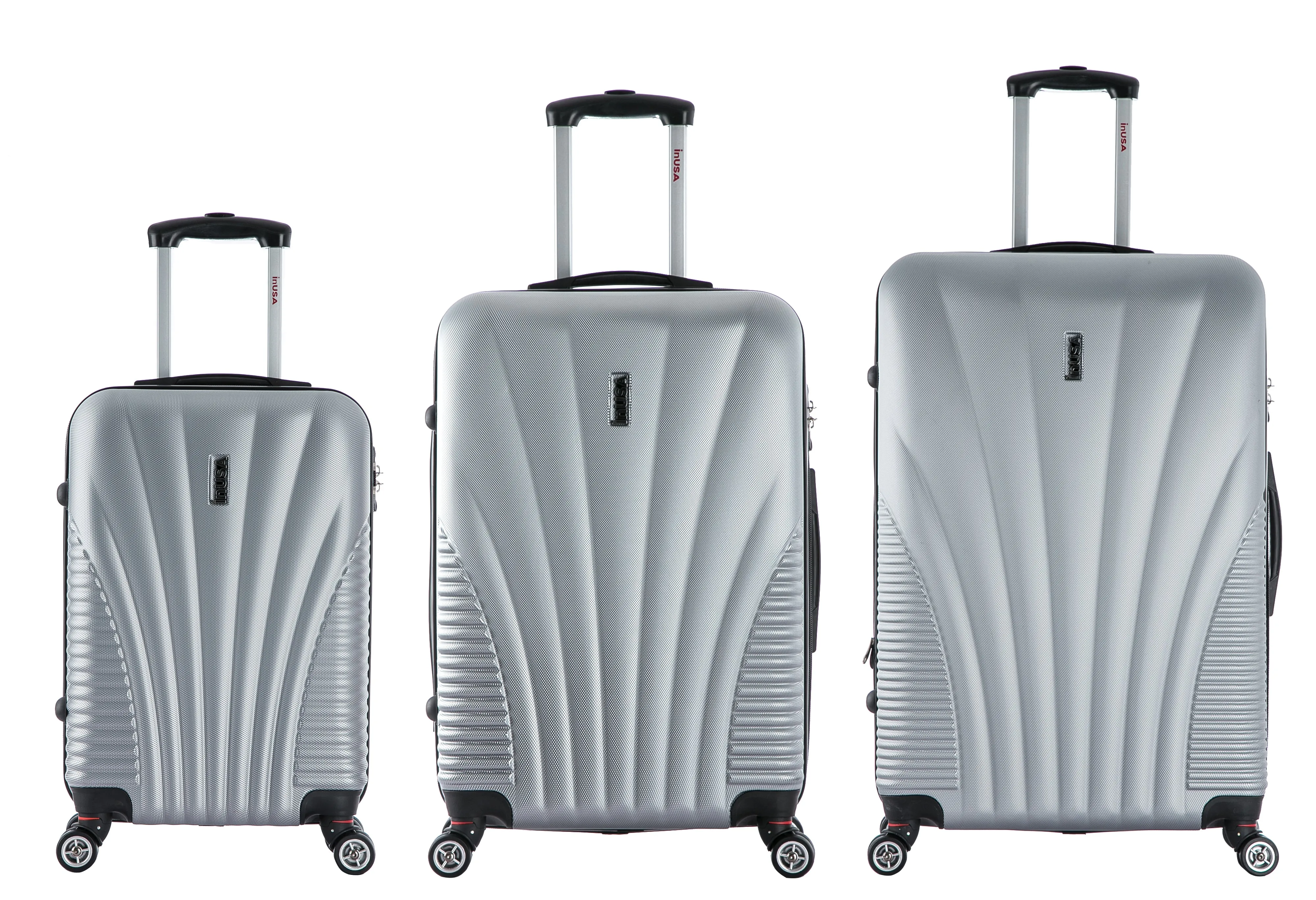 inUSA Chicago 3 Piece Set (20"/24"/28") 4-Wheel Luggage Sets