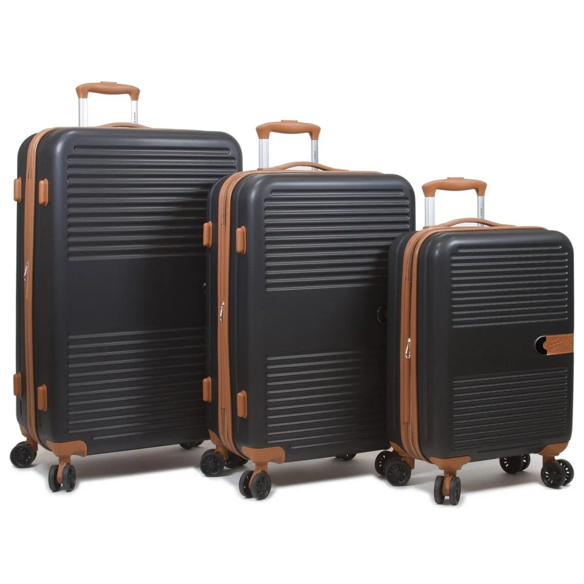 Jetsetter Deluxe 3-Piece Hardside Luggage Set with USB Port