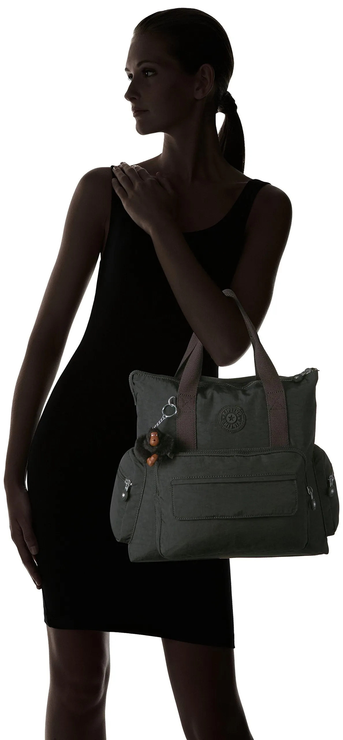 Kipling Alvy Black Convertible Handbag