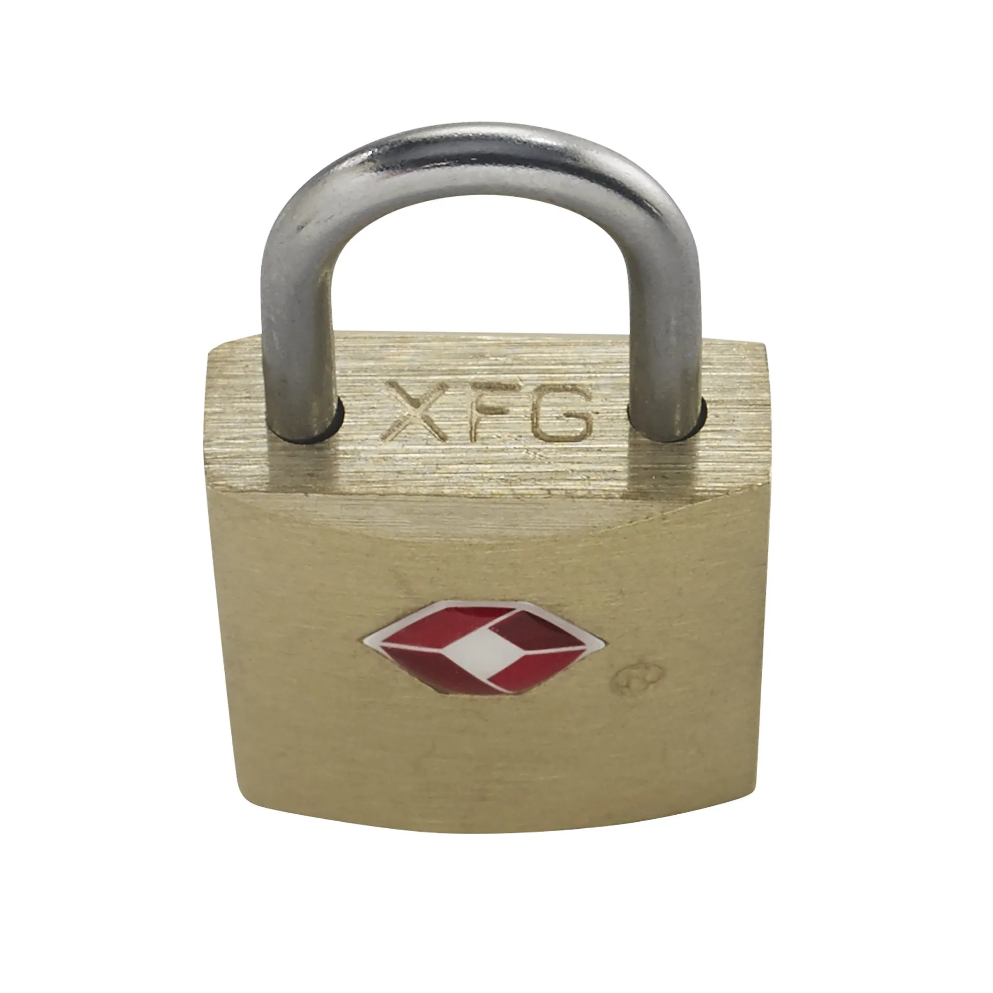 Lewis N. Clark Travel Sentry Mini Brass Square Padlock