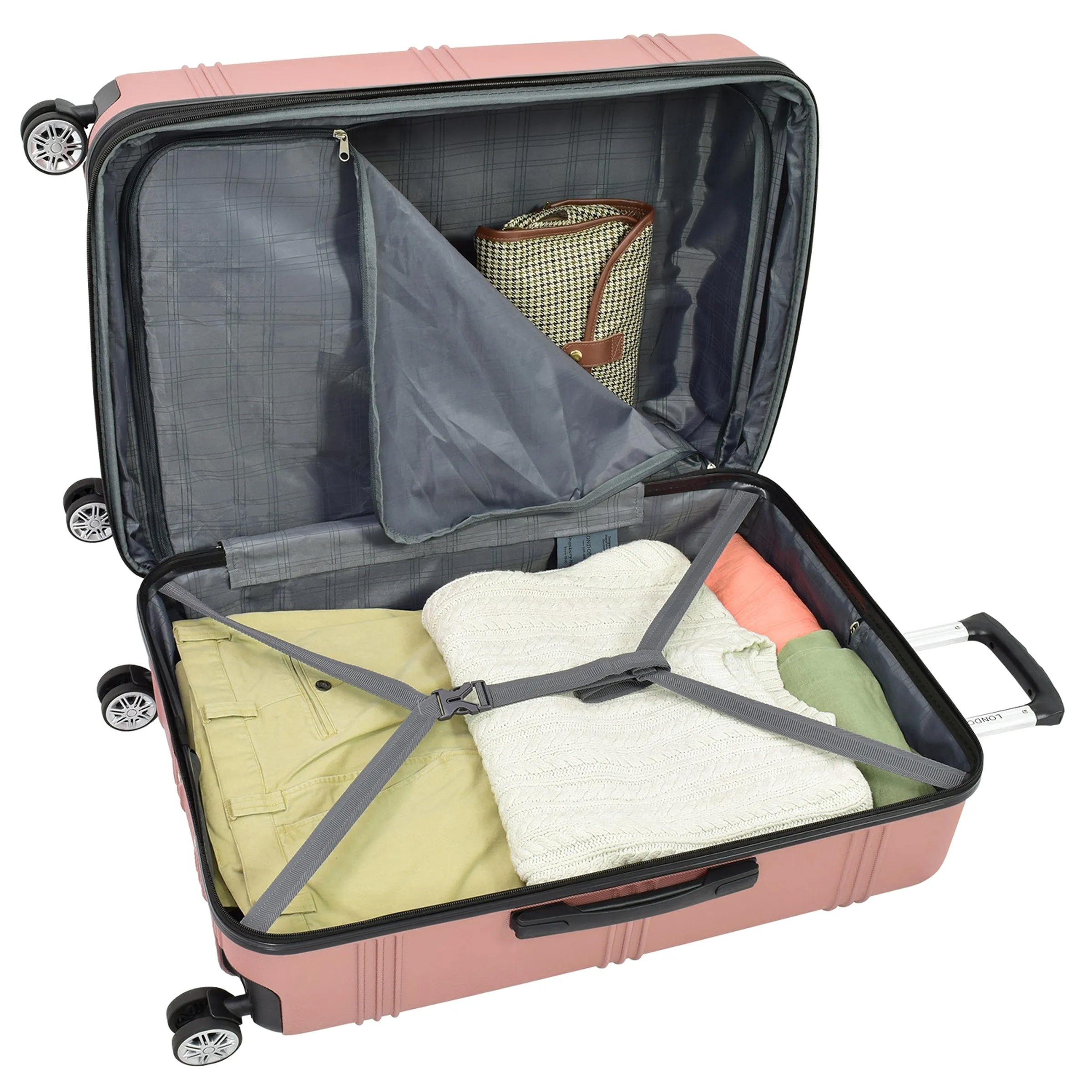 London Fog Kingsbury 21" 4-Wheel Carry-On Luggage
