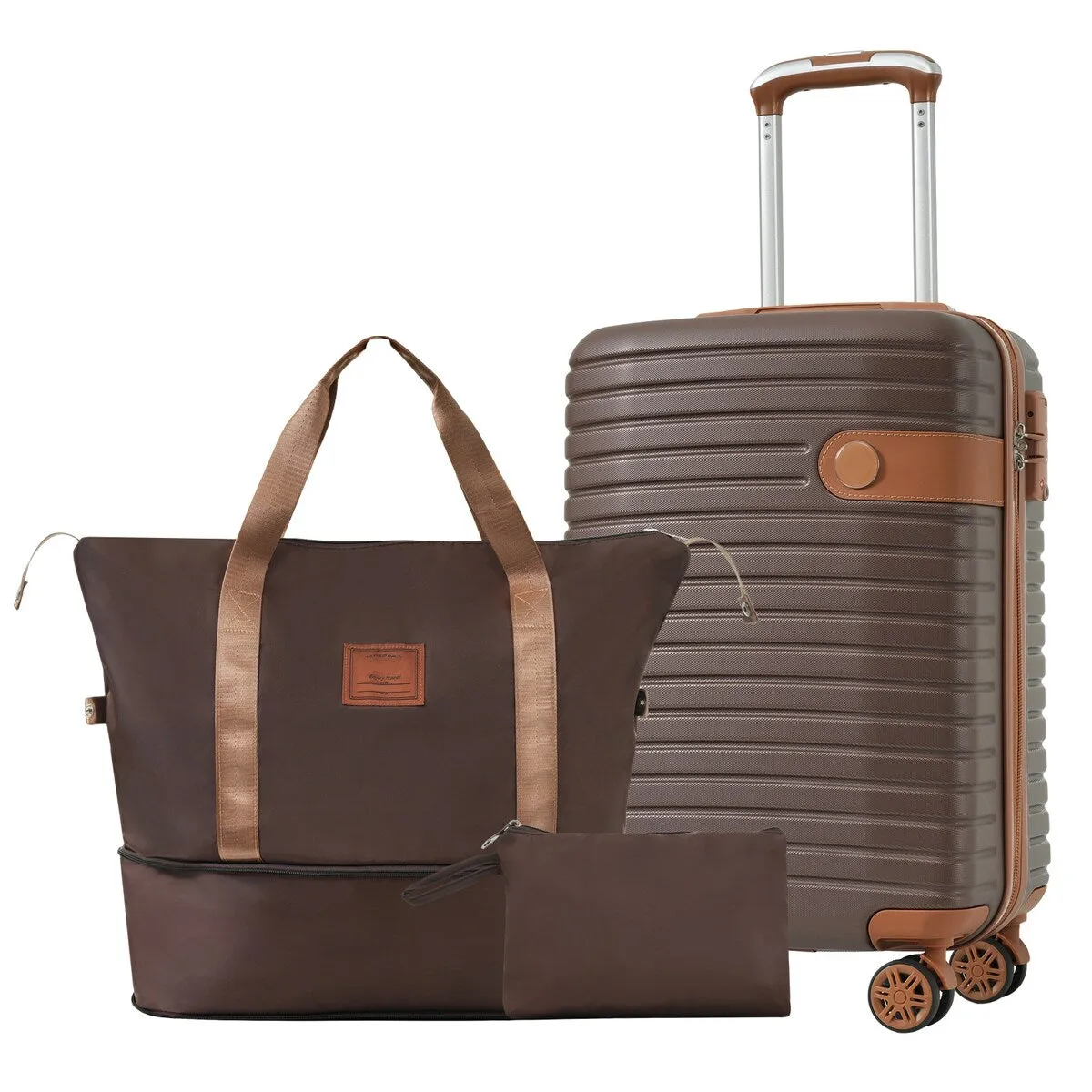 Luggage Set 3 Piece Carry On Luggage 22x14x9 Aviation Approved, Lightweight Hard Shell ABS Luggage