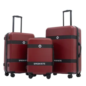 Luggage Set Expandable ABS PC 3 Piece Sets with Spinner Wheels Lightweight TSA Lock (20/24/28)
