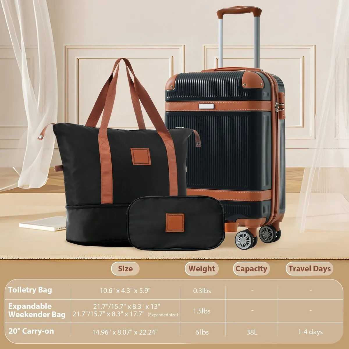 Luggage Sets 3 Piece