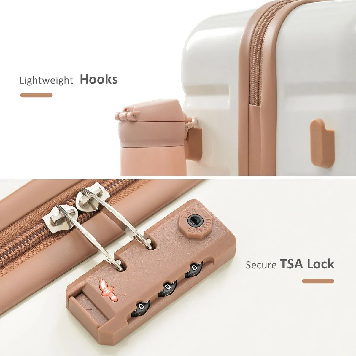 Luggage Sets 4 Piece with Travel Bag by Harper&Bright Designs