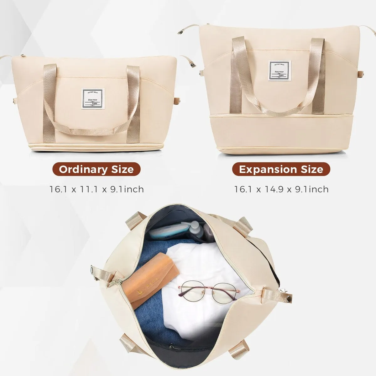 Luggage Sets 4 Piece with Travel Bag by Harper&Bright Designs