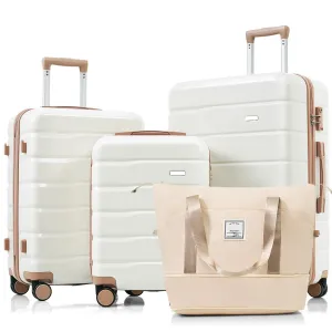 Luggage Sets 4 Piece with Travel Bag by Harper&Bright Designs