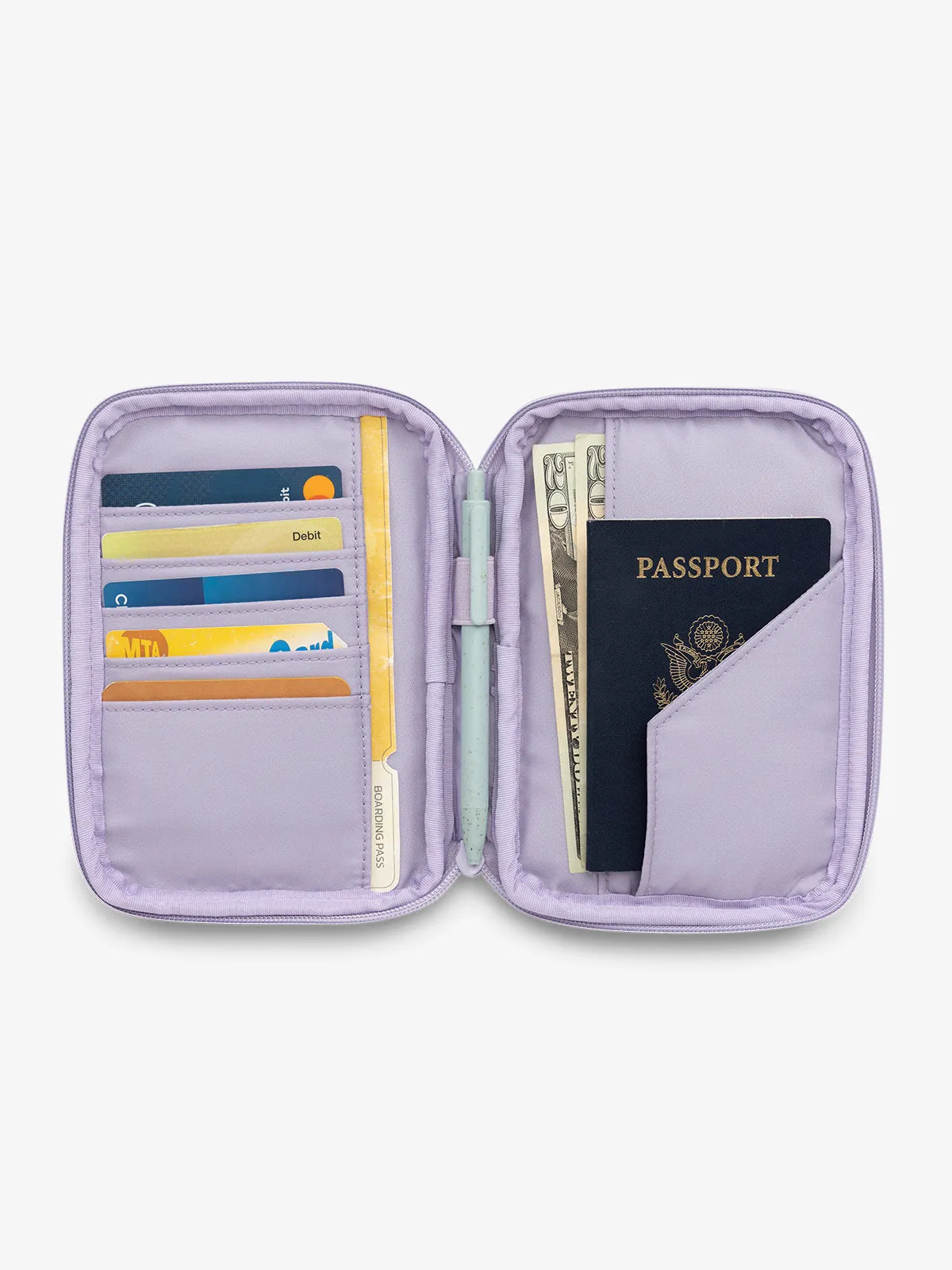 Luka Zippered Passport Wallet