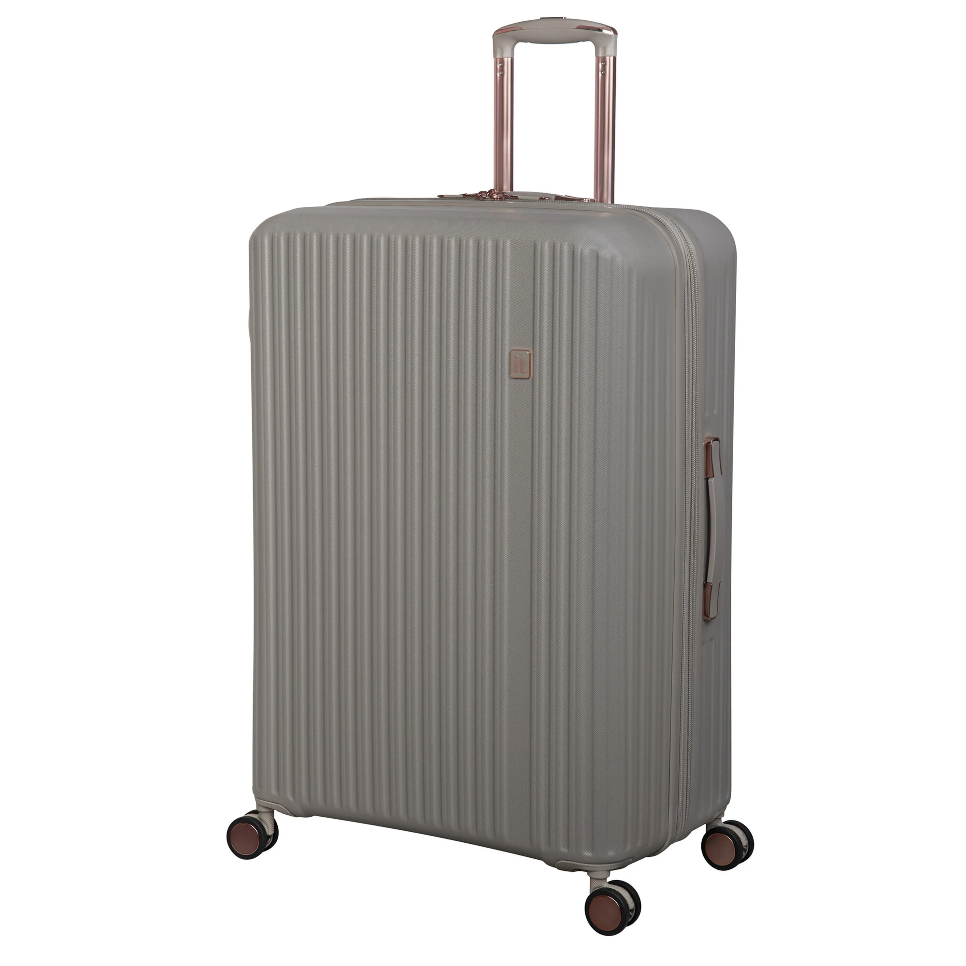 Luxuriant 3 Piece Hardside 8 Wheel Expandable Spinner Set (Pumice Stone)
