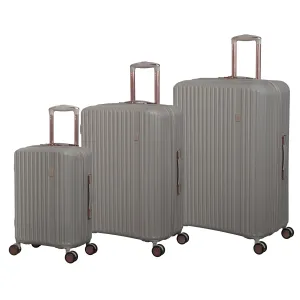 Luxuriant 3 Piece Hardside 8 Wheel Expandable Spinner Set (Pumice Stone)