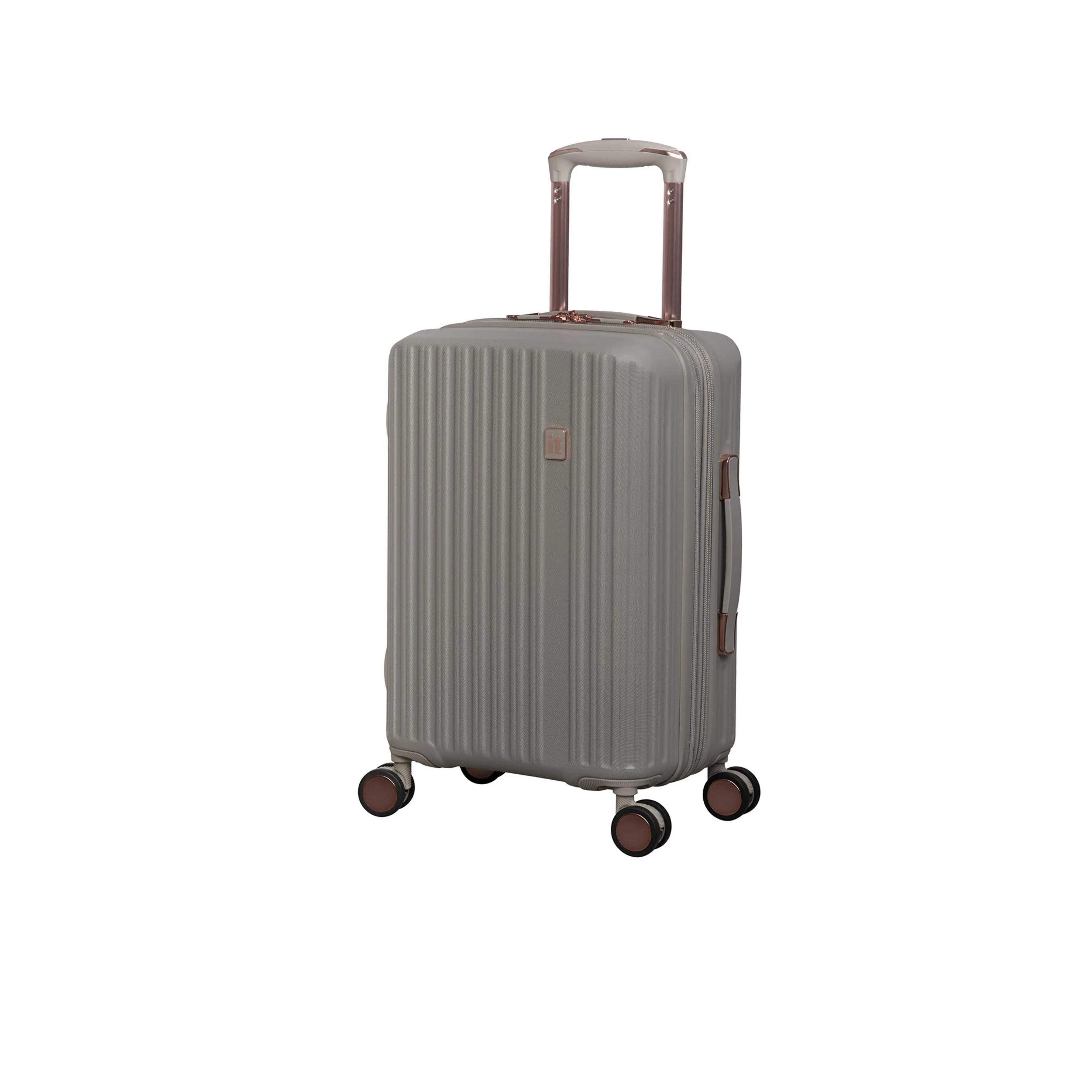Luxuriant 3 Piece Hardside 8 Wheel Expandable Spinner Set (Pumice Stone)