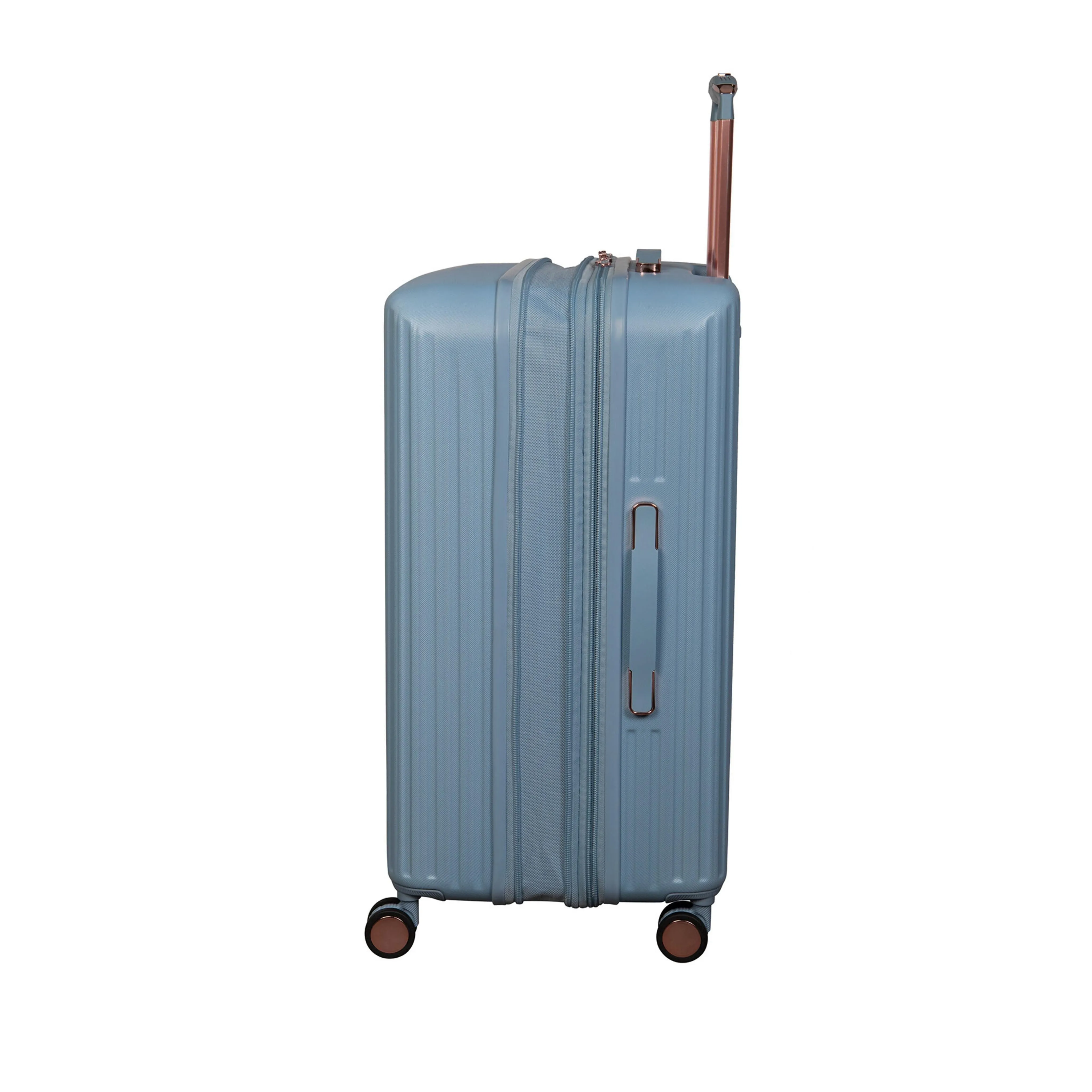 Luxuriant 31" Hardside Checked 8 Wheel Expandable Spinner (Blue Fog)