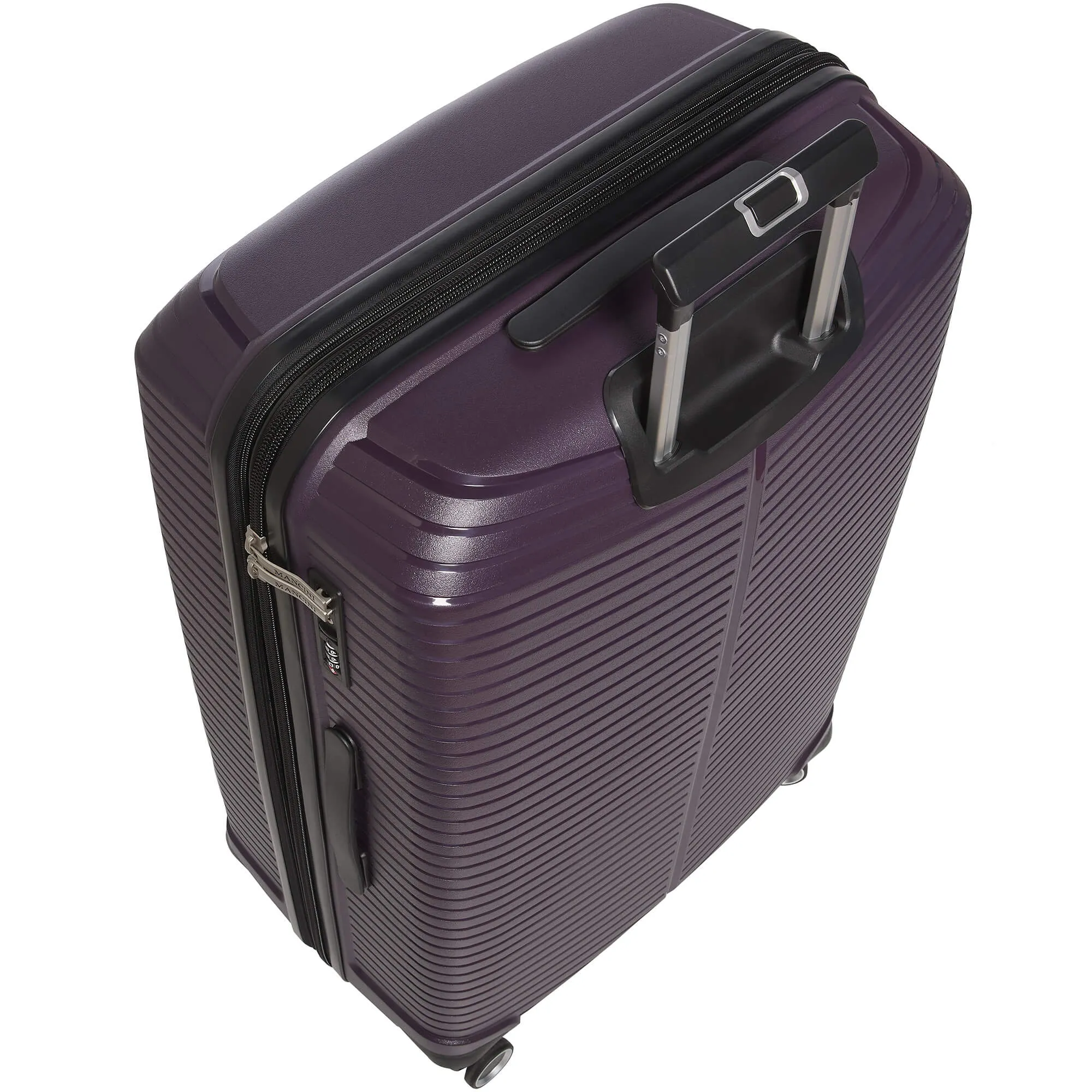 Mancini St. Lucia Collection Expandable Polypropylene Spinner Luggage 2pc Set 20 and 28 inch