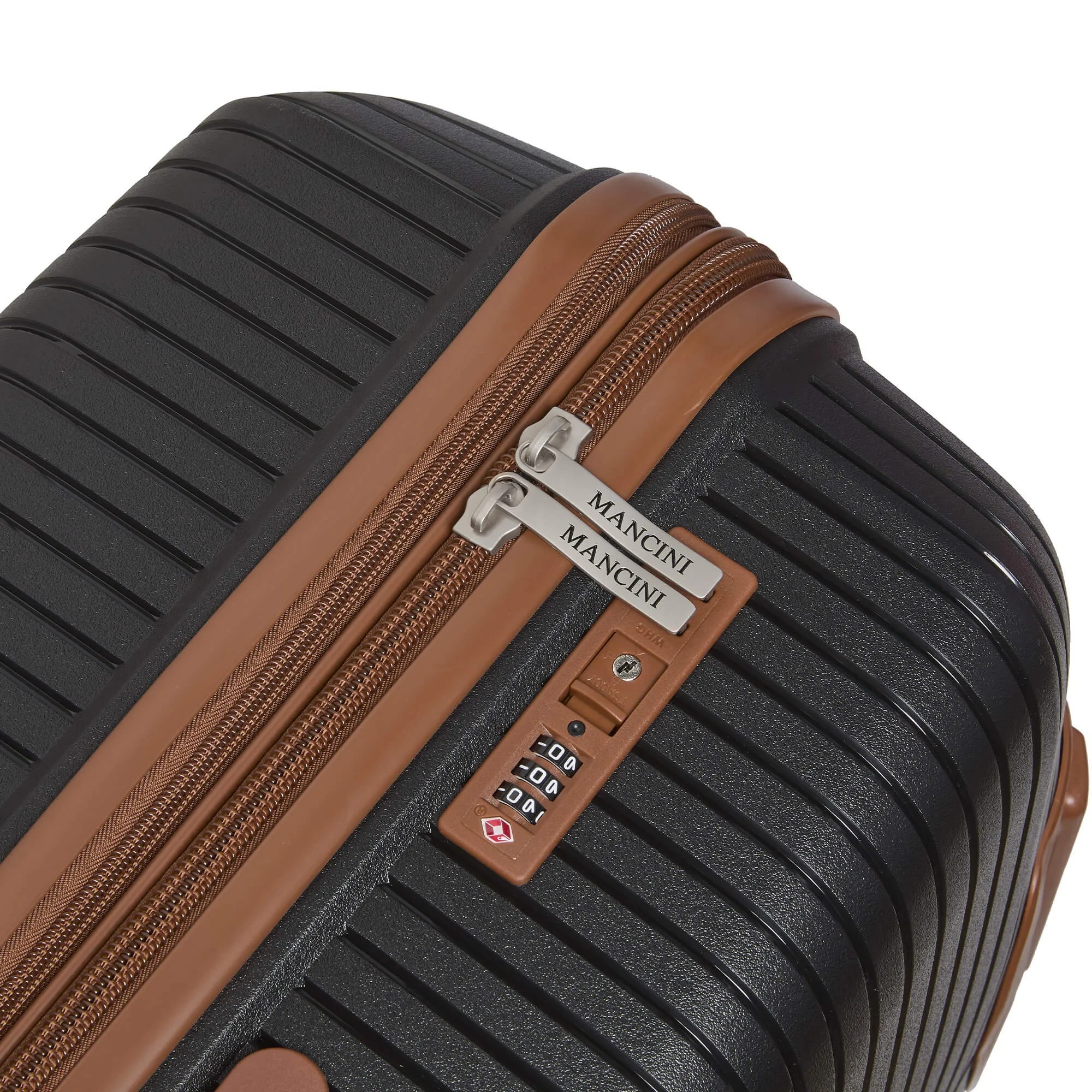 Mancini St. Lucia Collection Expandable Polypropylene Spinner Luggage 2pc Set 20 and 28 inch