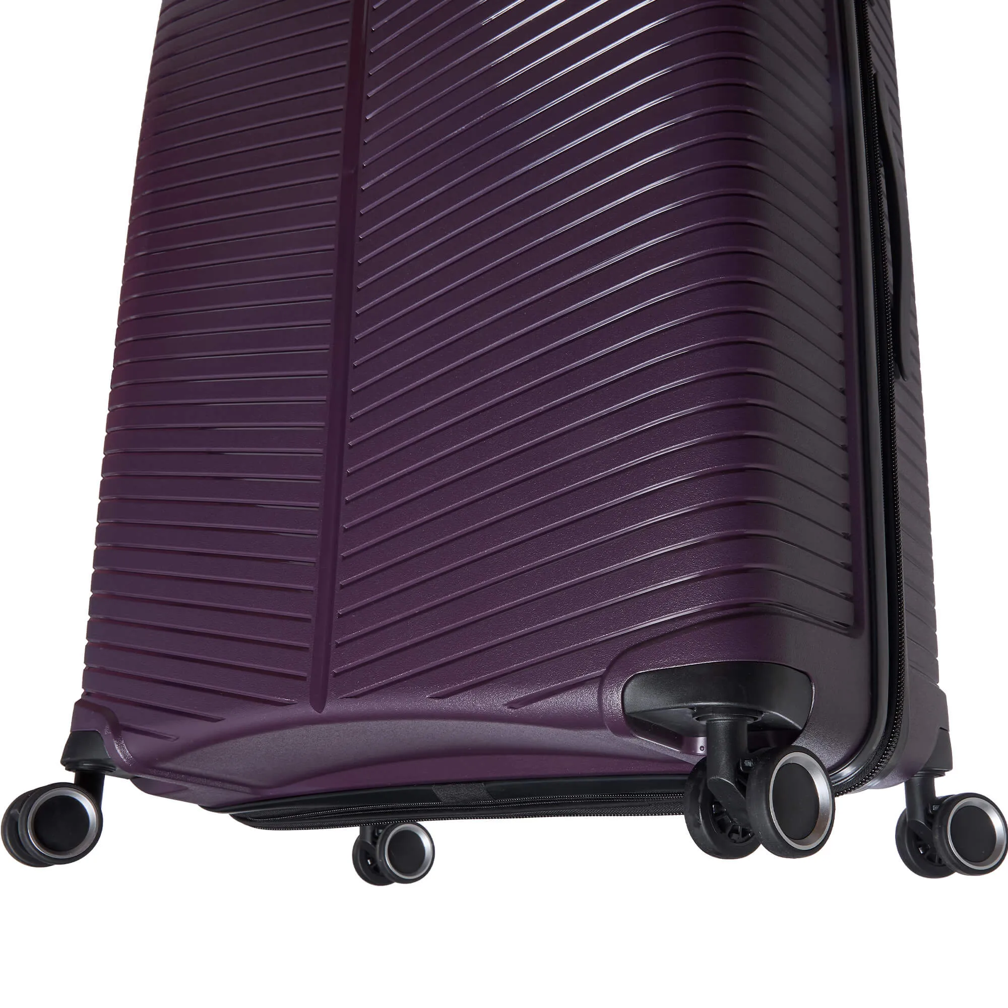 Mancini St. Lucia Collection Expandable Polypropylene Spinner Luggage 2pc Set 20 and 28 inch