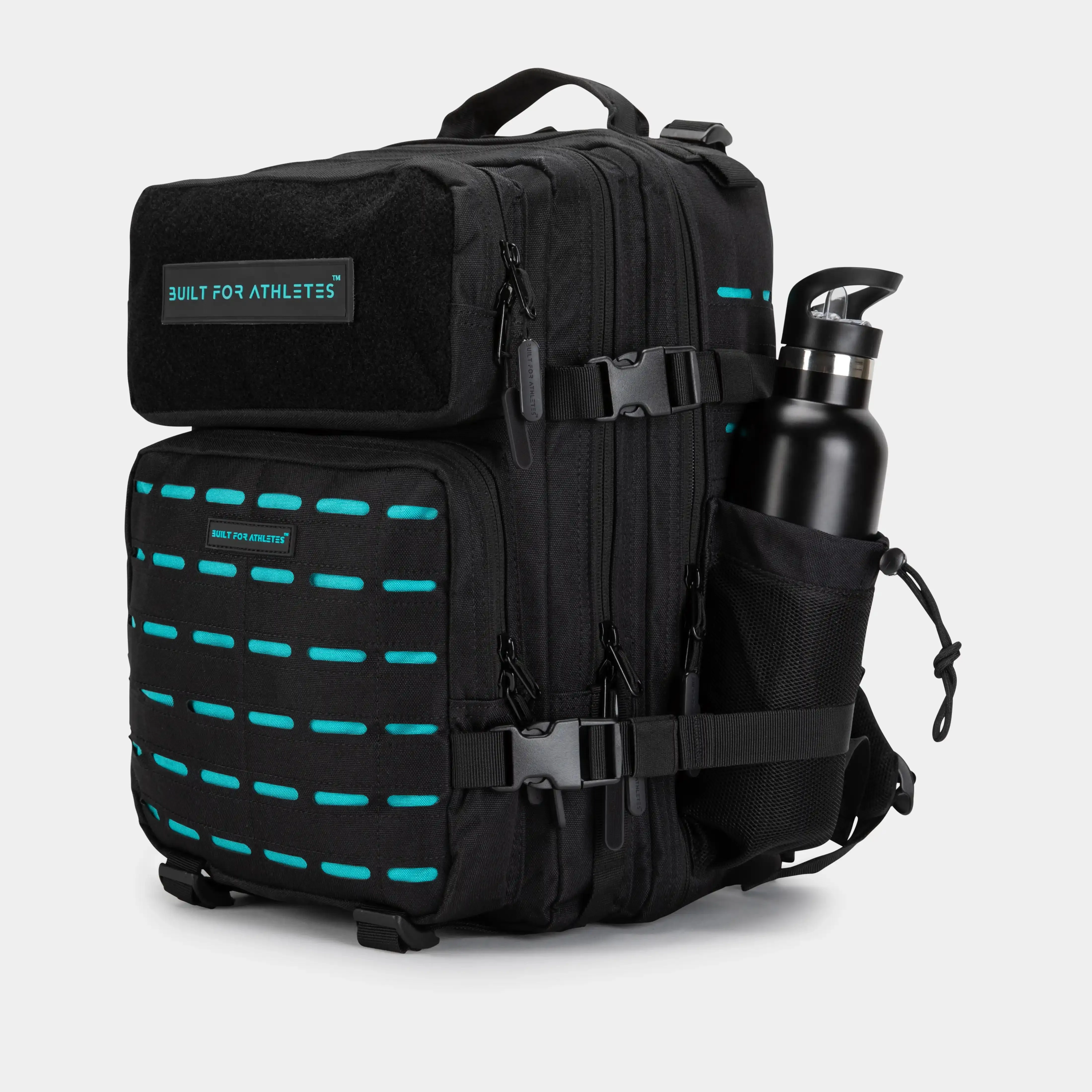 Medium Black & Aqua 25L Gym Backpack