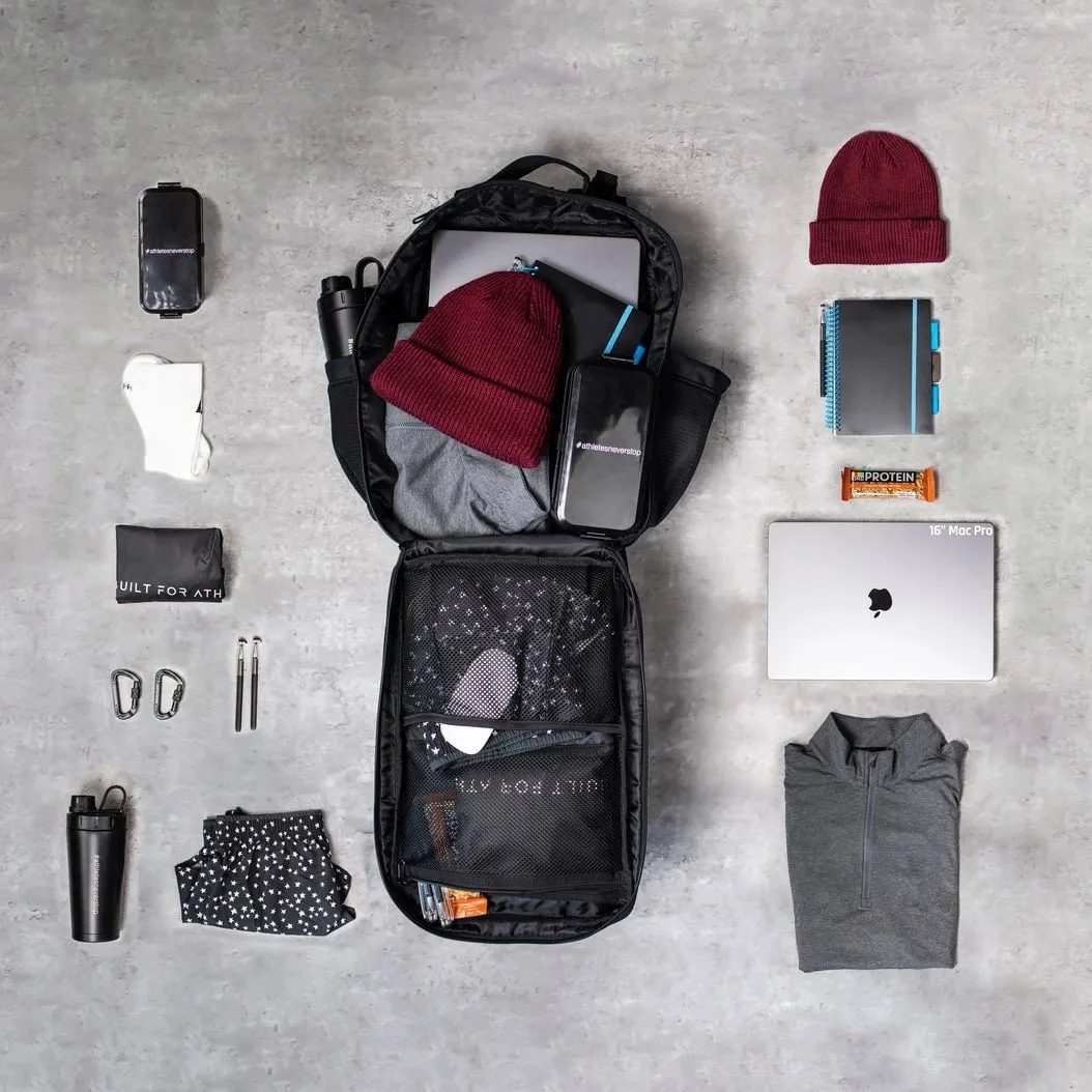 Medium Black & Aqua 25L Gym Backpack