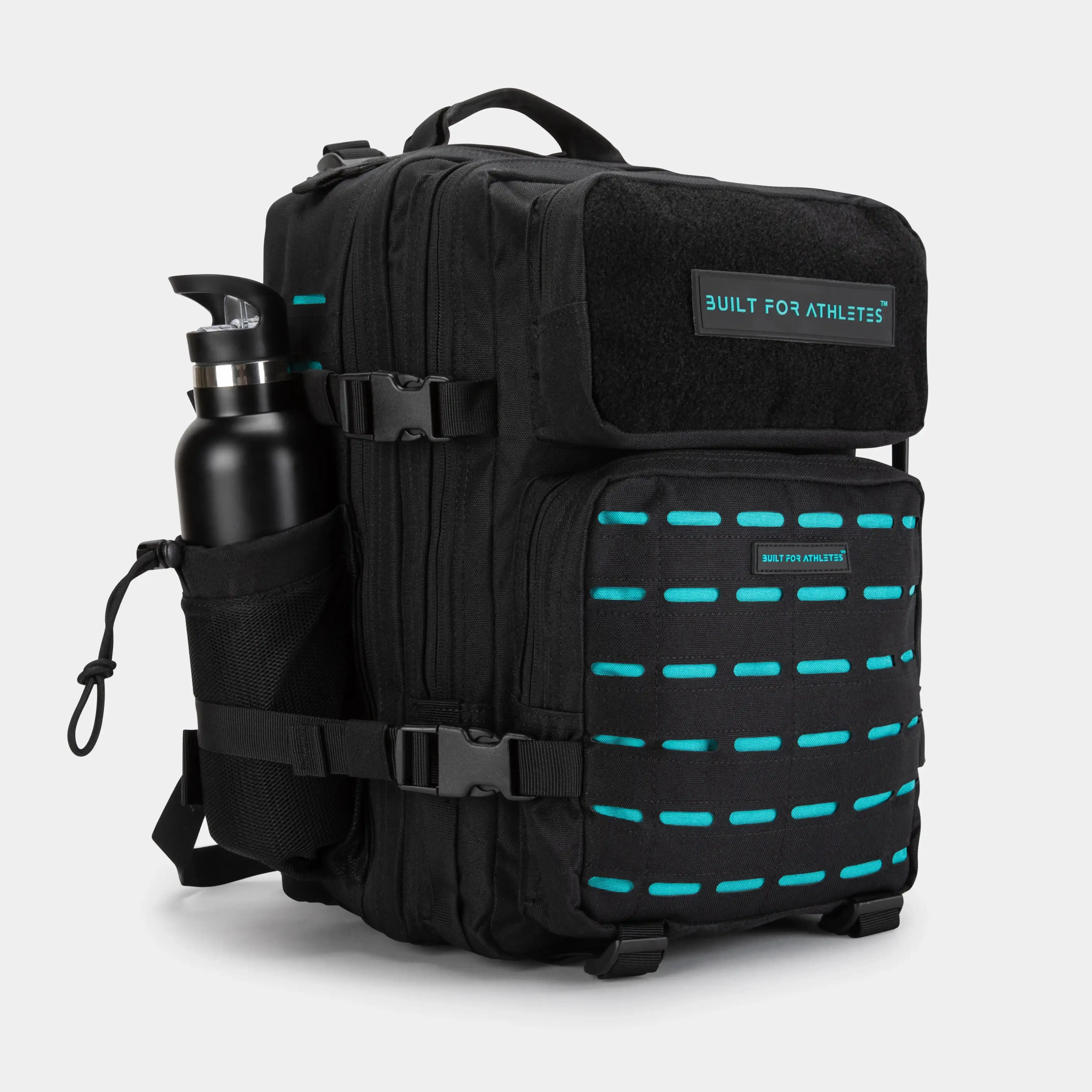 Medium Black & Aqua 25L Gym Backpack
